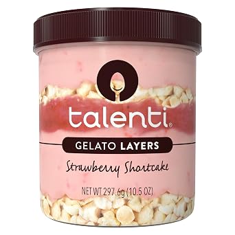 talenti Gelato Layers For a Delicious Frozen Dessert Strawberry Shortcake Made with Non-GMO Ingredients 10.5 oz