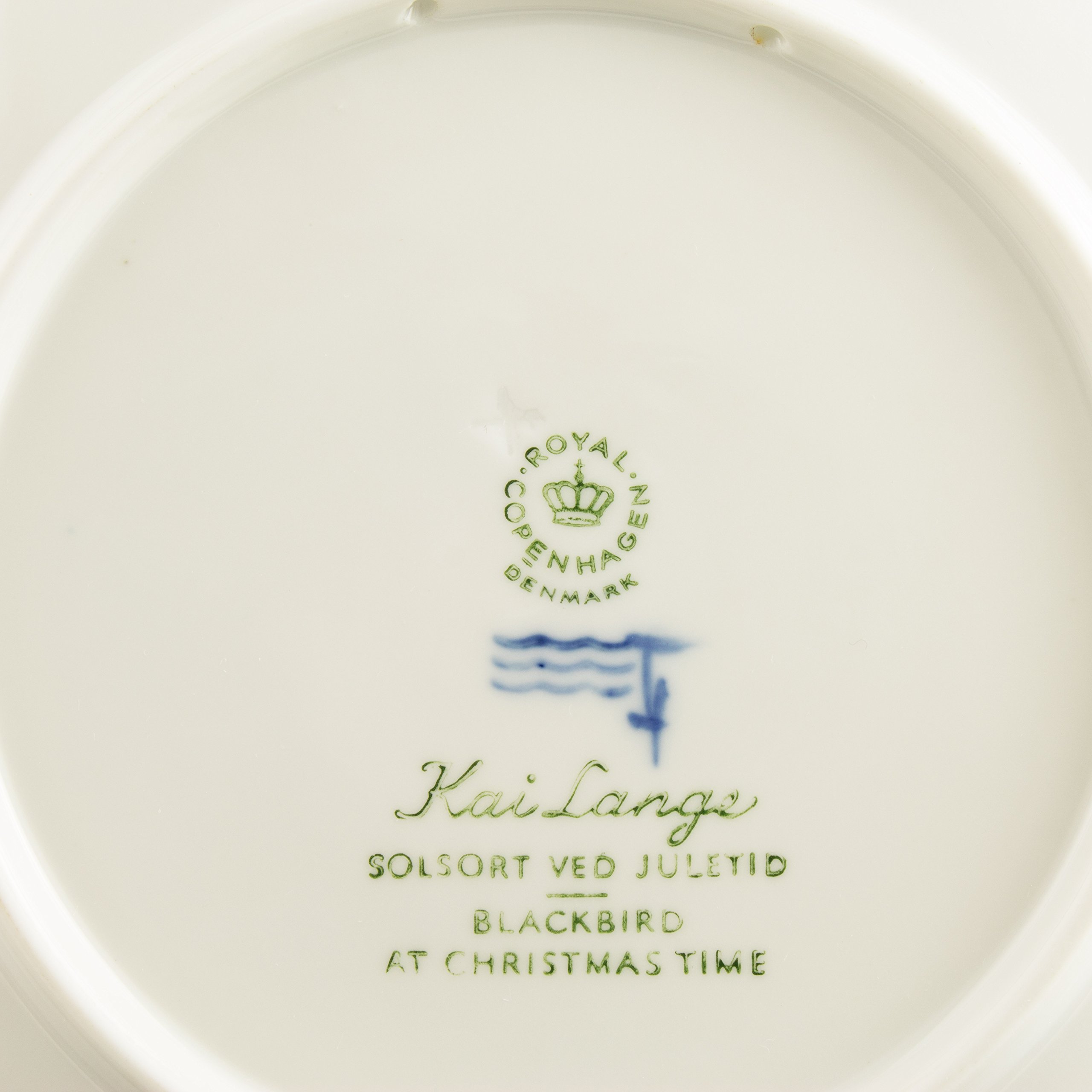 ROYAL COPENHAGEN PIATTO DI NATALE 1966 ORIGINALE PORCELLANA PRIMA SCELTA