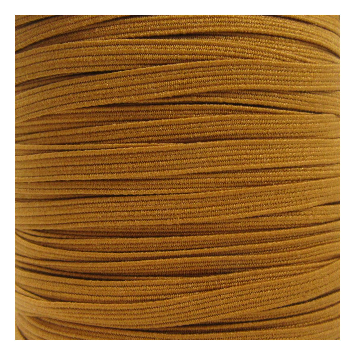 Beads4crafts 6mm COLOURED FLAT ELASTIC TRIM *22 COLOURS* CORD TRIMMING STRETCHY RIBBON (5 Metres, Brown (H3072))