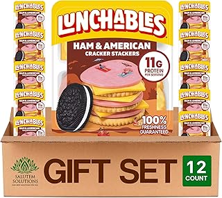 Salutem Vita – Ham & American Cheese Snack Pack, 3.2 oz, Gift Set – Pack of 12