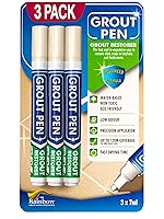 Vista 17 de Rotulador de Lechada para Azulejos Blanco: Rotulador de Pintura de Lechada Impermeable, Blanqueador y Sellador de Lechada para Líneas de Lechada Más