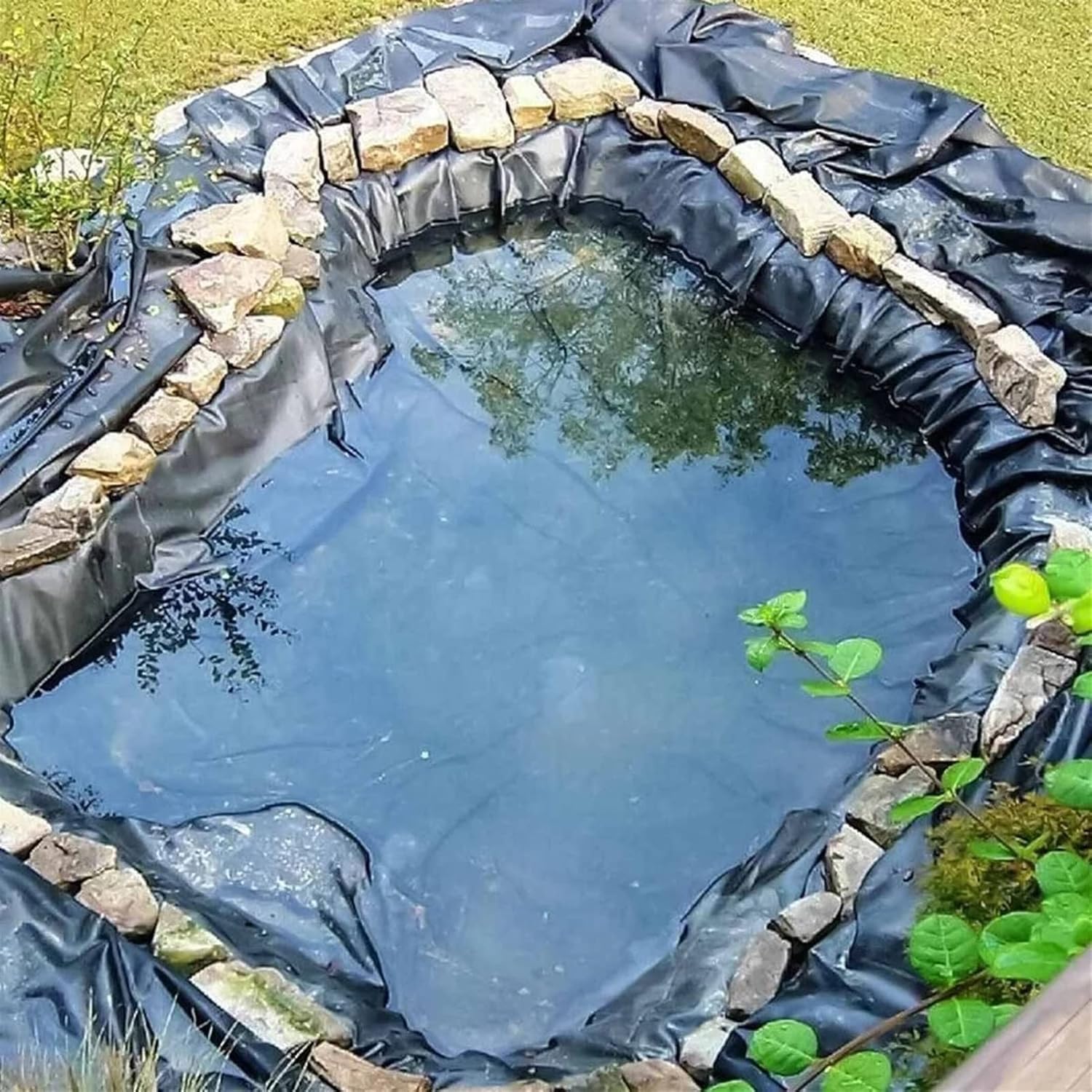 Pond Liner Cloth, Tear-Resistant Waterproof Material for Landscaping and Garden Pools
