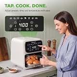 4.2QT Glass Air Fryer | 9-in-1 Preset Cook Modes | Glass Fry Bowl for Best CookingResults | Cook Steak, Chicken, Fish, Veggies, Fries & More | Temperature & Timer Control | White — image 5