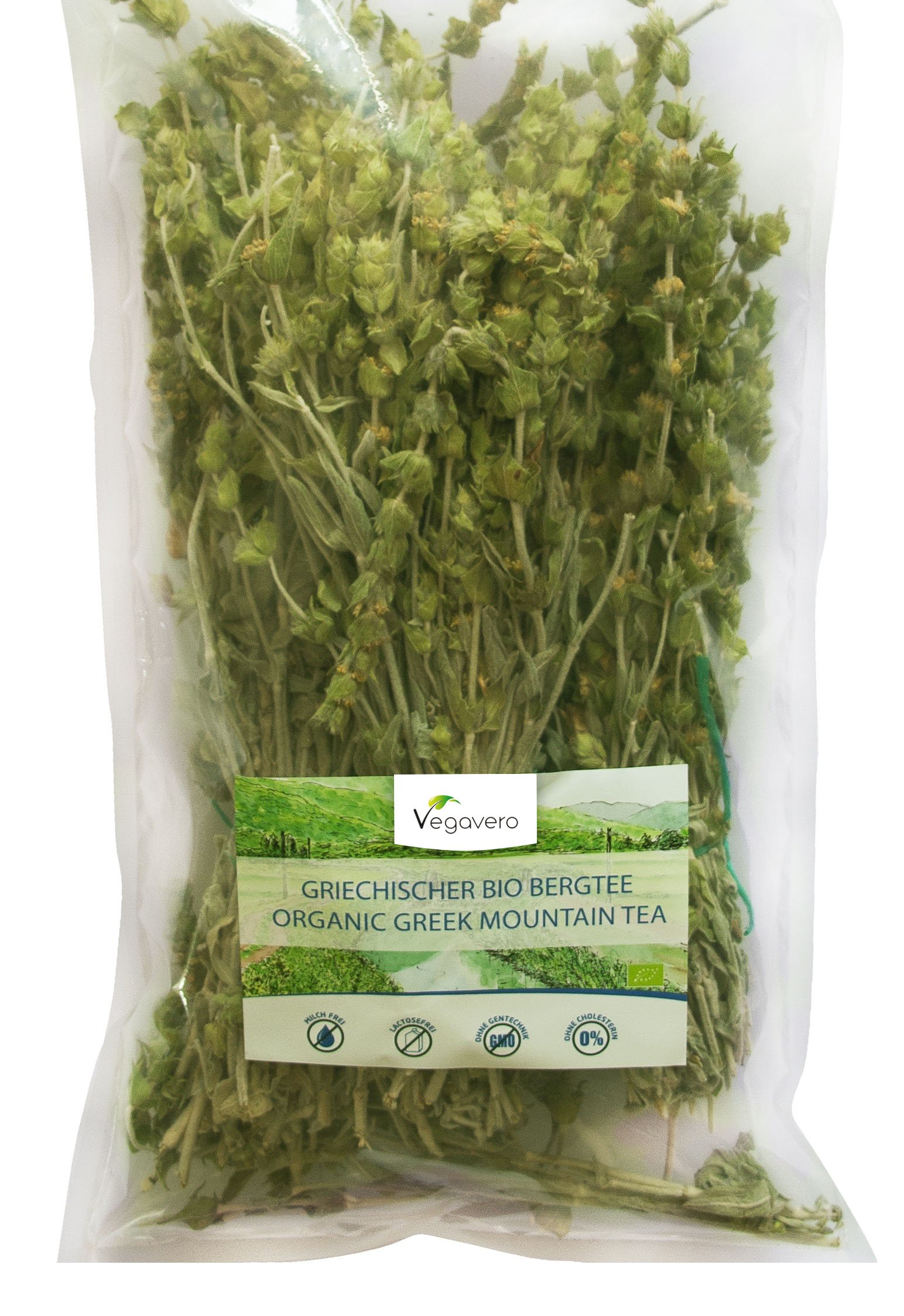 BIO Griechischer Bergtee | 200 g | Bio-Qualität aus Wildkräutersammlung | Körper - Geist - Seele | VEGAN & OHNE ZUSATZSTOFFE | Vegavero: from Nature-with Passion-for You!