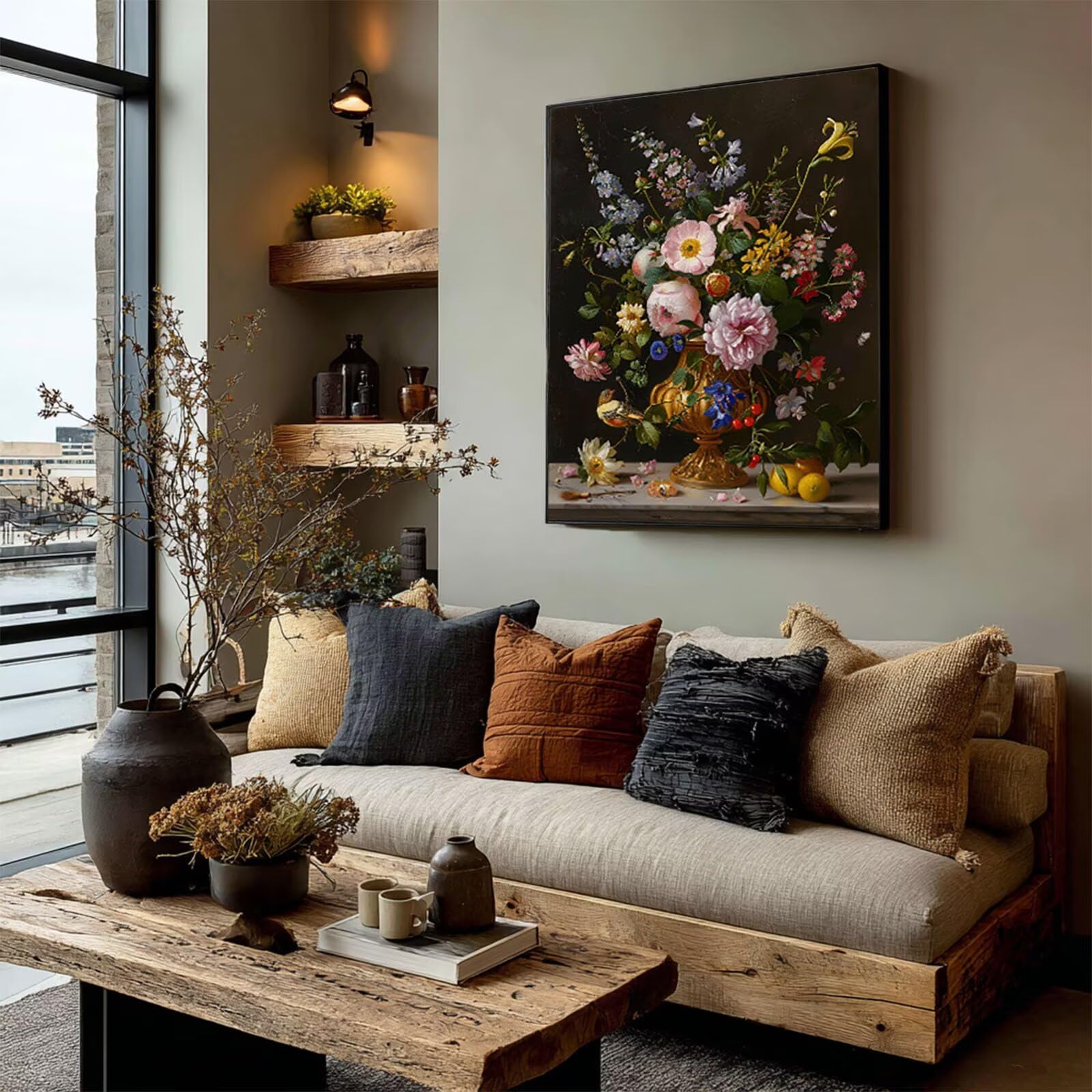 Flower Diamond Painting 90x120cm, DIY Diamond Painting Kit Completo, 2-4933