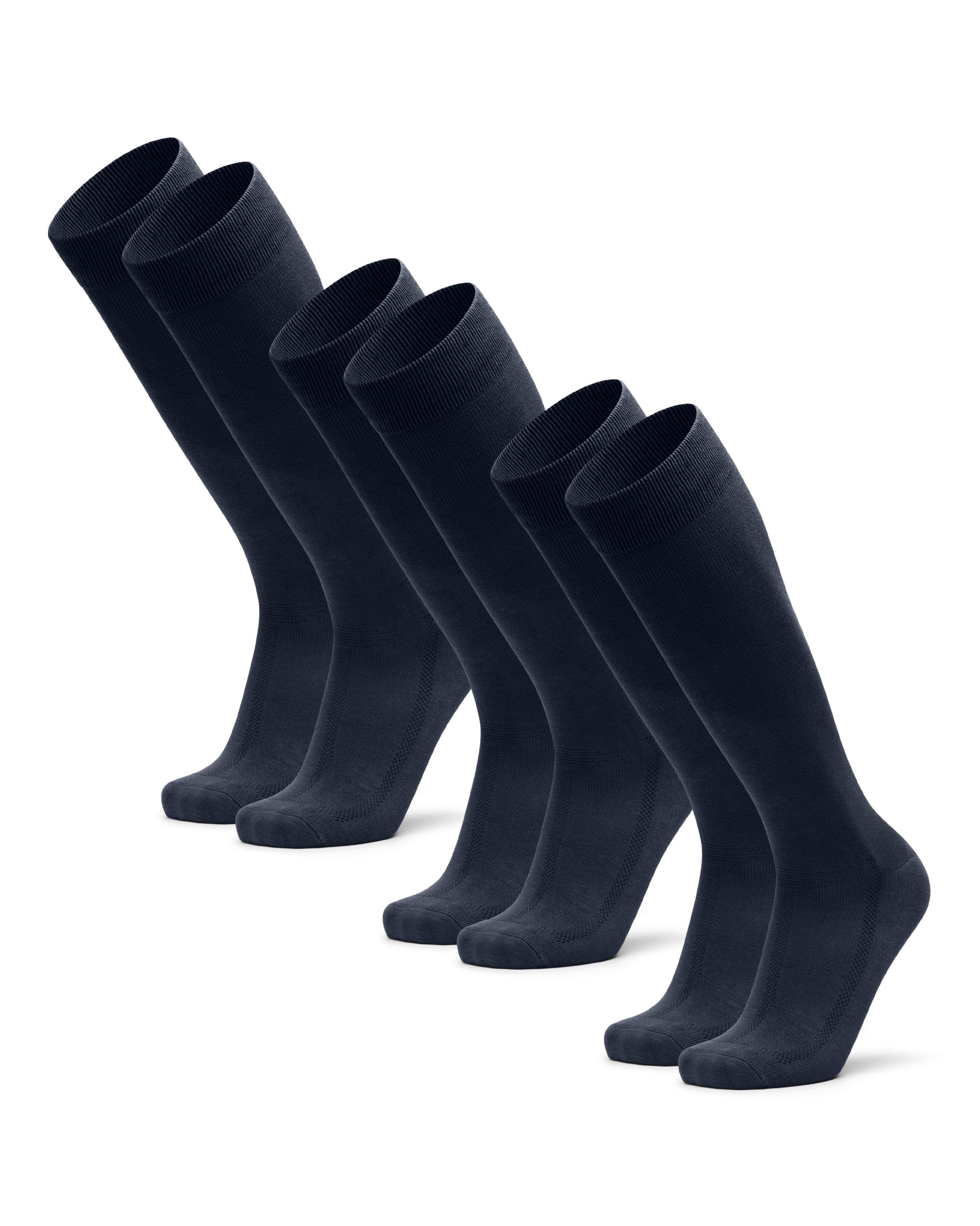 DANISH ENDURANCE Calze Uomo Lunghe Invernali in Bambù, Classiche, Traspiranti, Morbide, per Uomo e Donna, 3 Paia