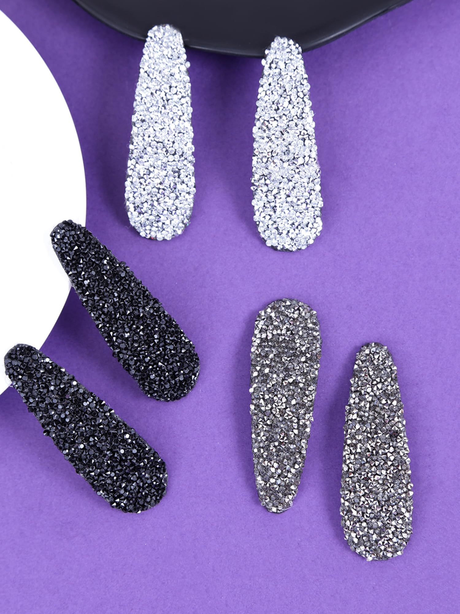 6pc Mixed Design Snap Hair Clips for Accessories