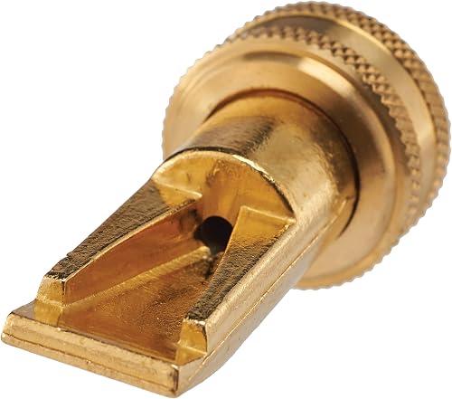 Dramm 22311 Heavy-Duty Brass Sweeper Nozzle – High-Pressure Flat Fan Spray for Cleaning Patios, Walkways & Driveways – Durable Solid Brass Construction – Leak-Proof Garden Hose Attachment