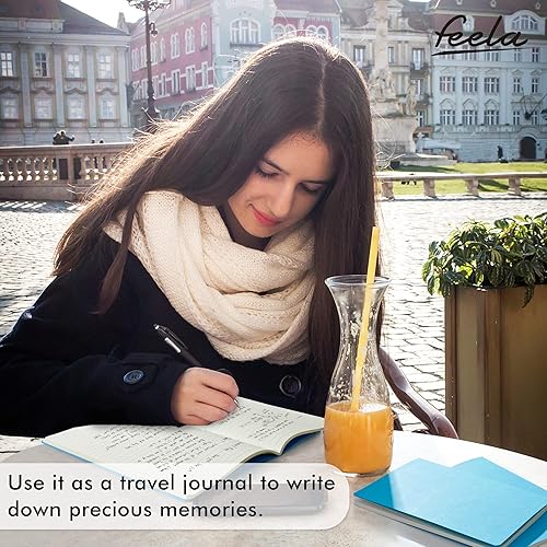 Miniatura 8 de feela - Paquete de 36 diarios de tapa suave a granel, diario de viaje con forro en blanco para mujeres y hombres, cuadernos con rayas universitarias