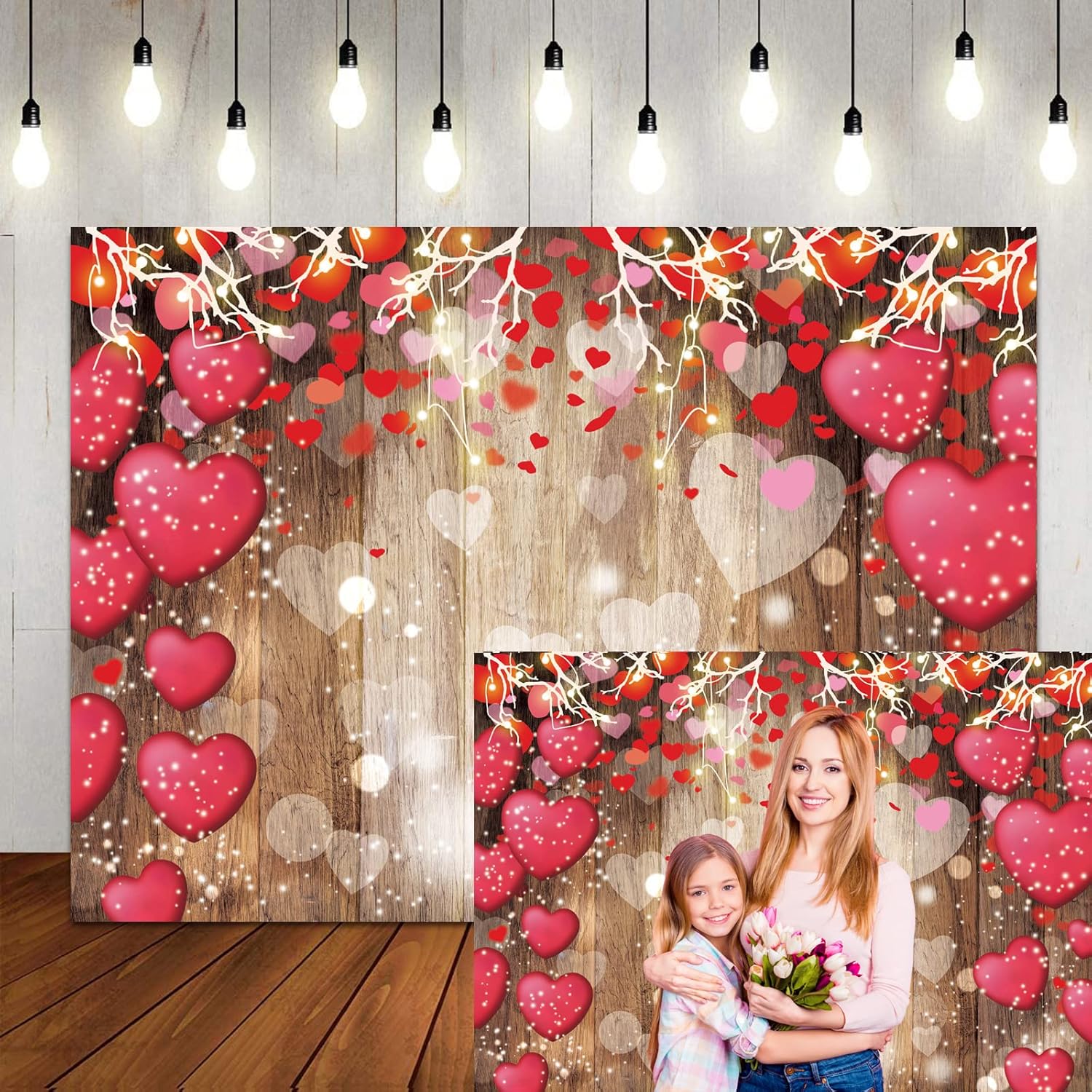 LTLYH 8x6ft Valentine's Day Wood Photography Backdrops Mother's Day Wedding Bridal Shower Wedding Anniversary Party Girl Birthday Decor Supplies Vinyl 125… LTLYH 8x6ft Valentine's Day Wood Photography Backdrops Mother's Day Wedding Bridal Shower Wedding Anniversary Party Girl Birthday Decor Supplies Vinyl 125…