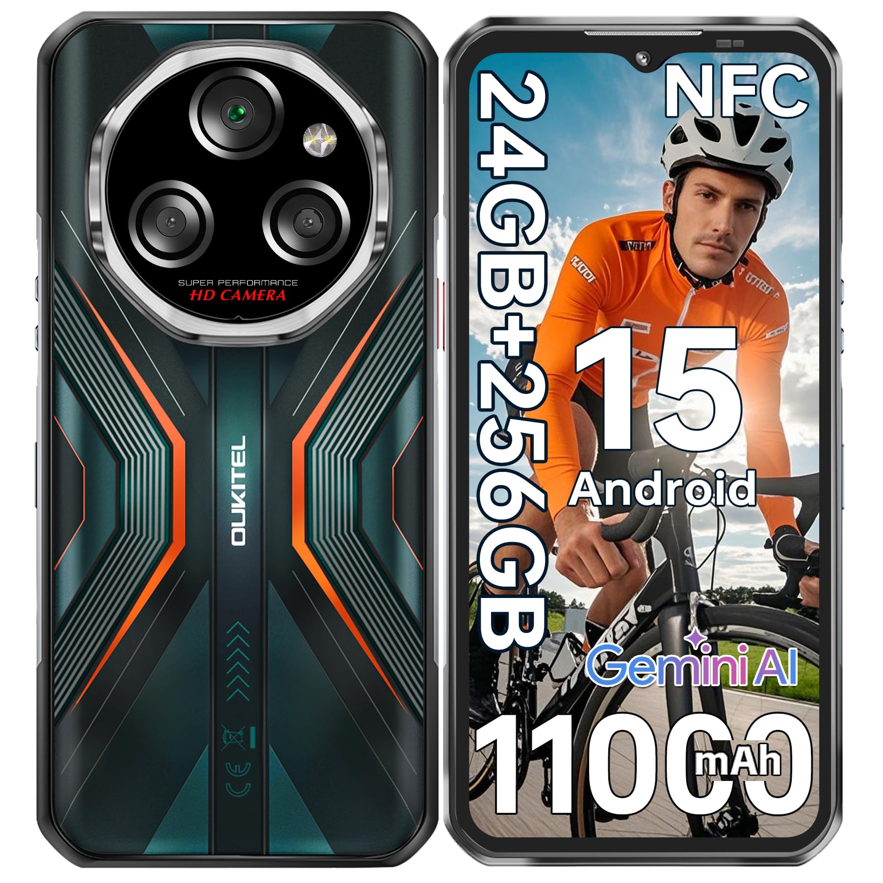 Amazon | OUKITEL タフネススマホ WP55 S SIMフリー スマホ 本体 24GB+