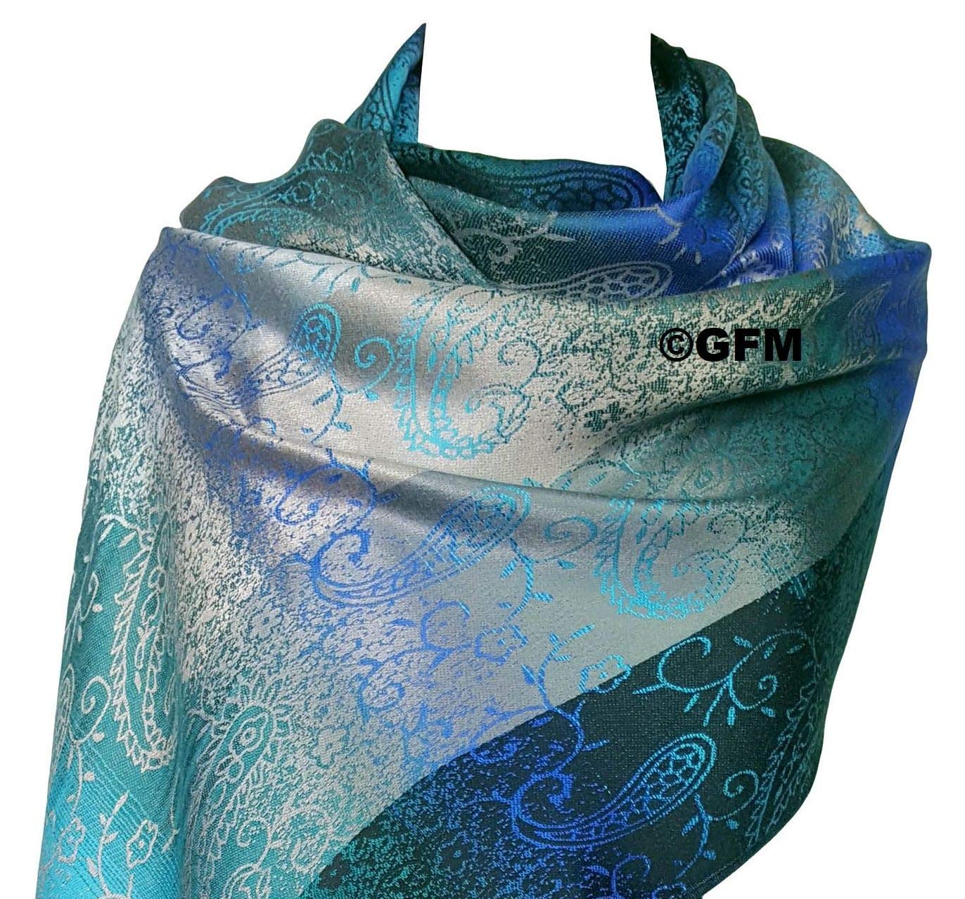 GFM® design de fleurs Echarpe style Pashmina (FRL1)