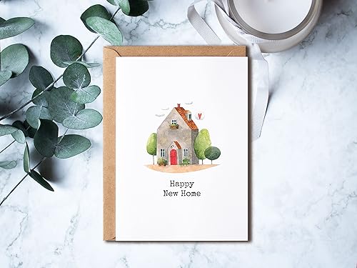 Miniatura 4 de KrysDesigns Happy New Home Card - Tarjeta en blanco de 5 x 7 pulgadas con sobre