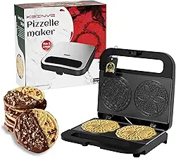 Máquina De Fazer Pizzas, Mini Elétrica Antiaderente Para Assar Biscoitos E Pizzas Festas, Feriados Guloseimas (Revestimento Cerâmico, 2 * 4") Cerâmico)