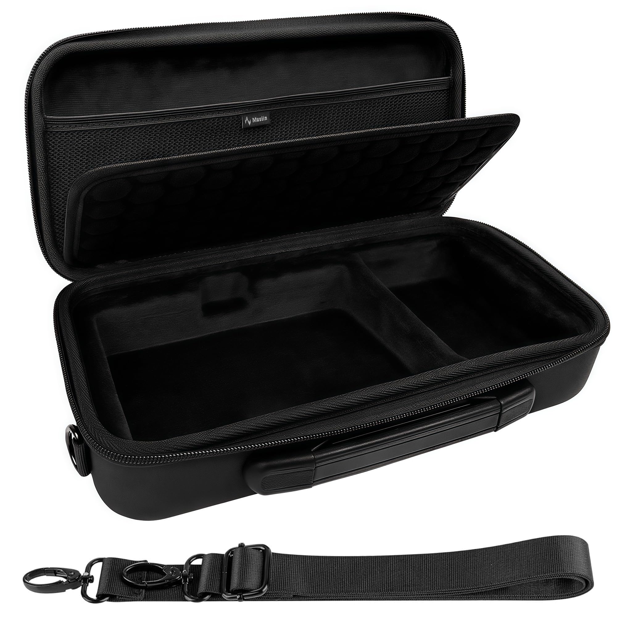 Musiin Custodia con interfaccia audio personalizzata compatibile con UA Apollo Solo Heritage/Apollo Solo USB, guscio rigido con tracolla, scomparto separato per cavi, archiviazione portatile per