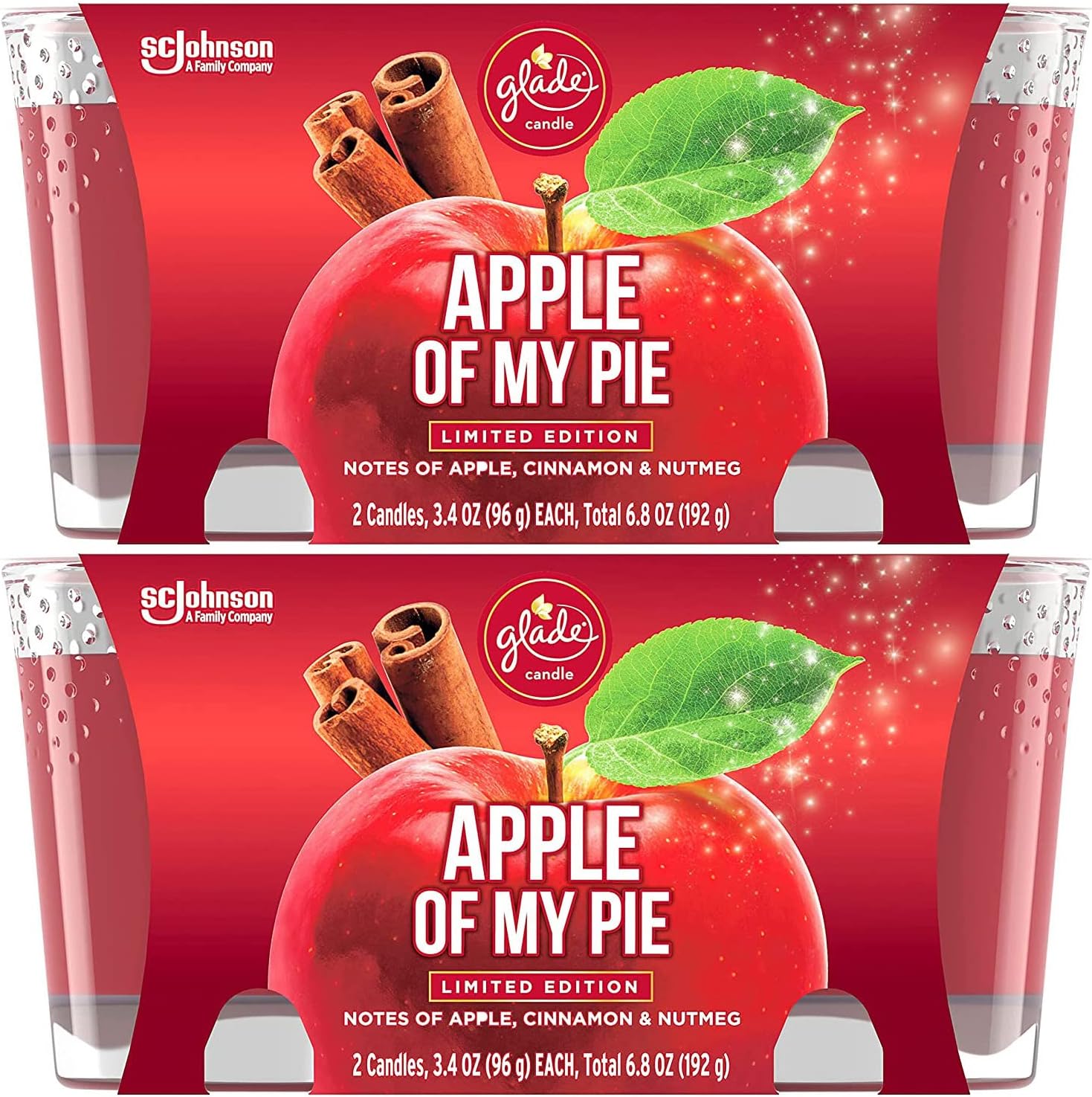 Glade Jar Candles, Fragrance Candles Infused with Essential Oils, Air Freshener