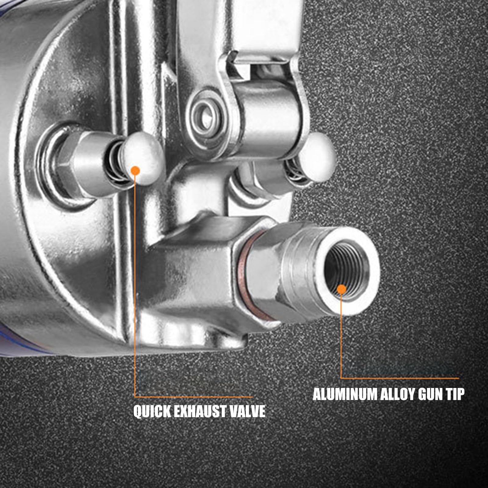 Lubricación profesional de cuerpo de aluminio con mango para maquinaria industrial, tubo de grasa transparente, bombas de grasa manuales