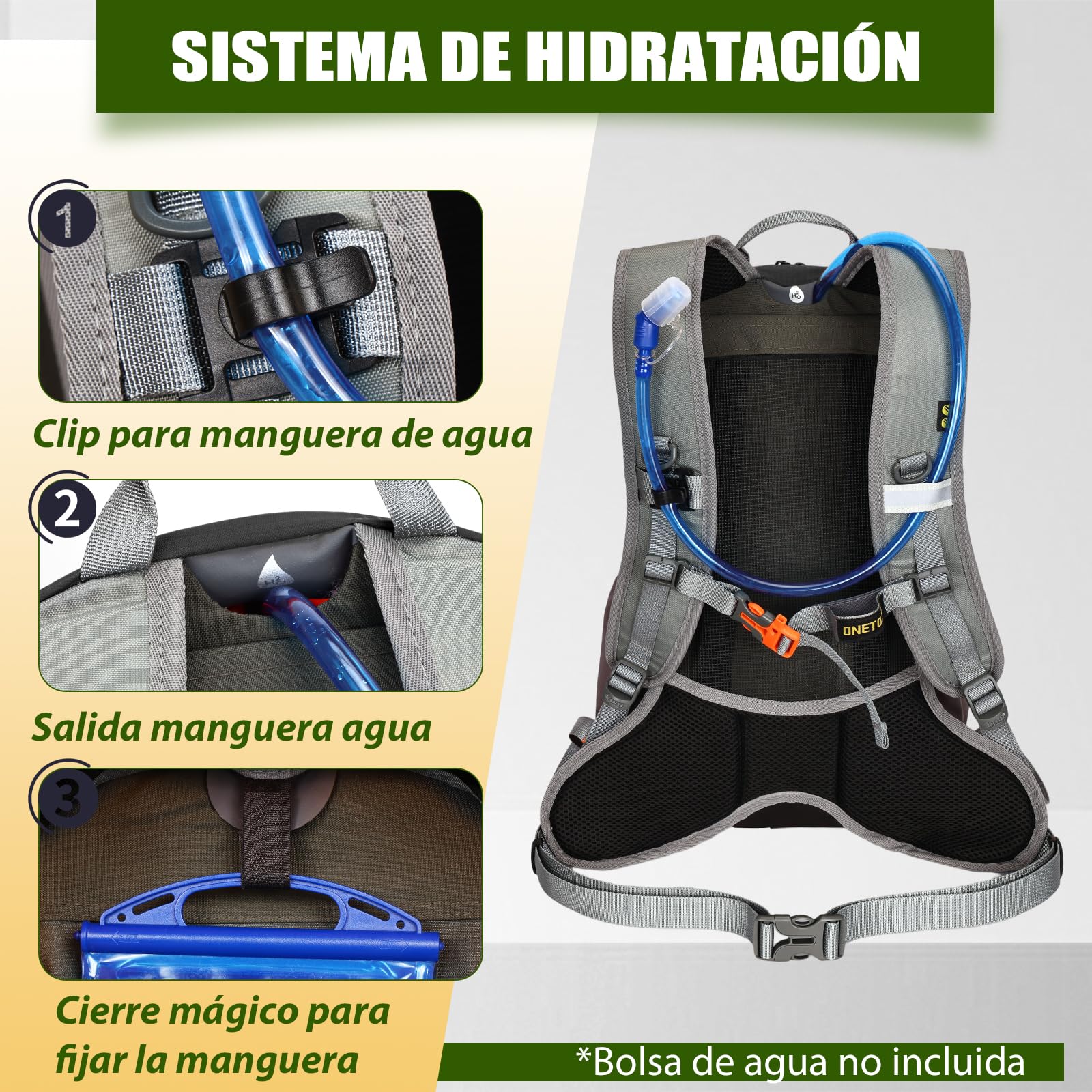 Local Lion Mochila de Ciclismo 20L/30L Montaña Senderismo Macutos Trekking Camping al Aire Libre Nylon con Cubierta de Lluvia para Hombres y Mujeres