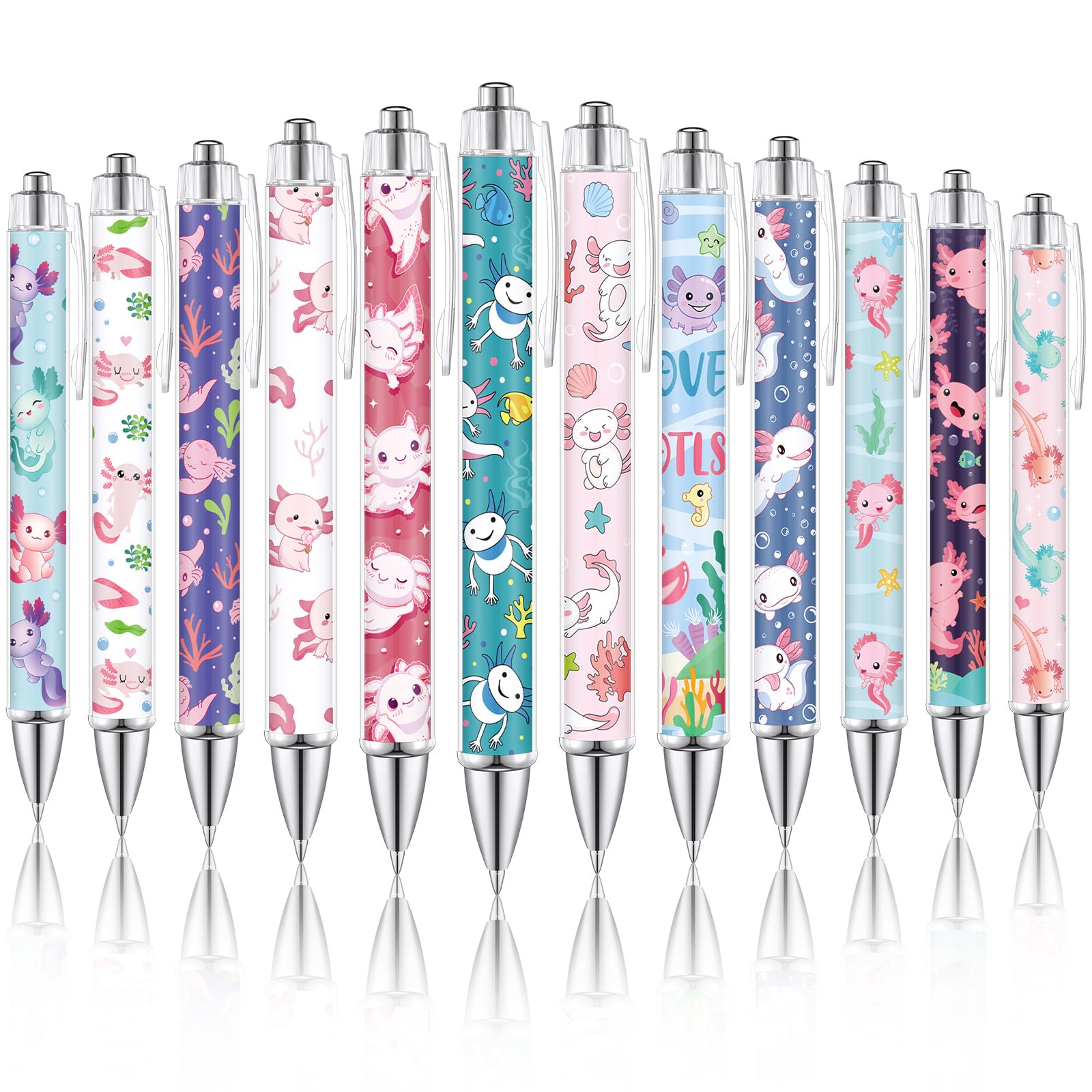 Amazon.com: Dispowreath 12 Pcs Christmas Axolotl Ballpoint Pens