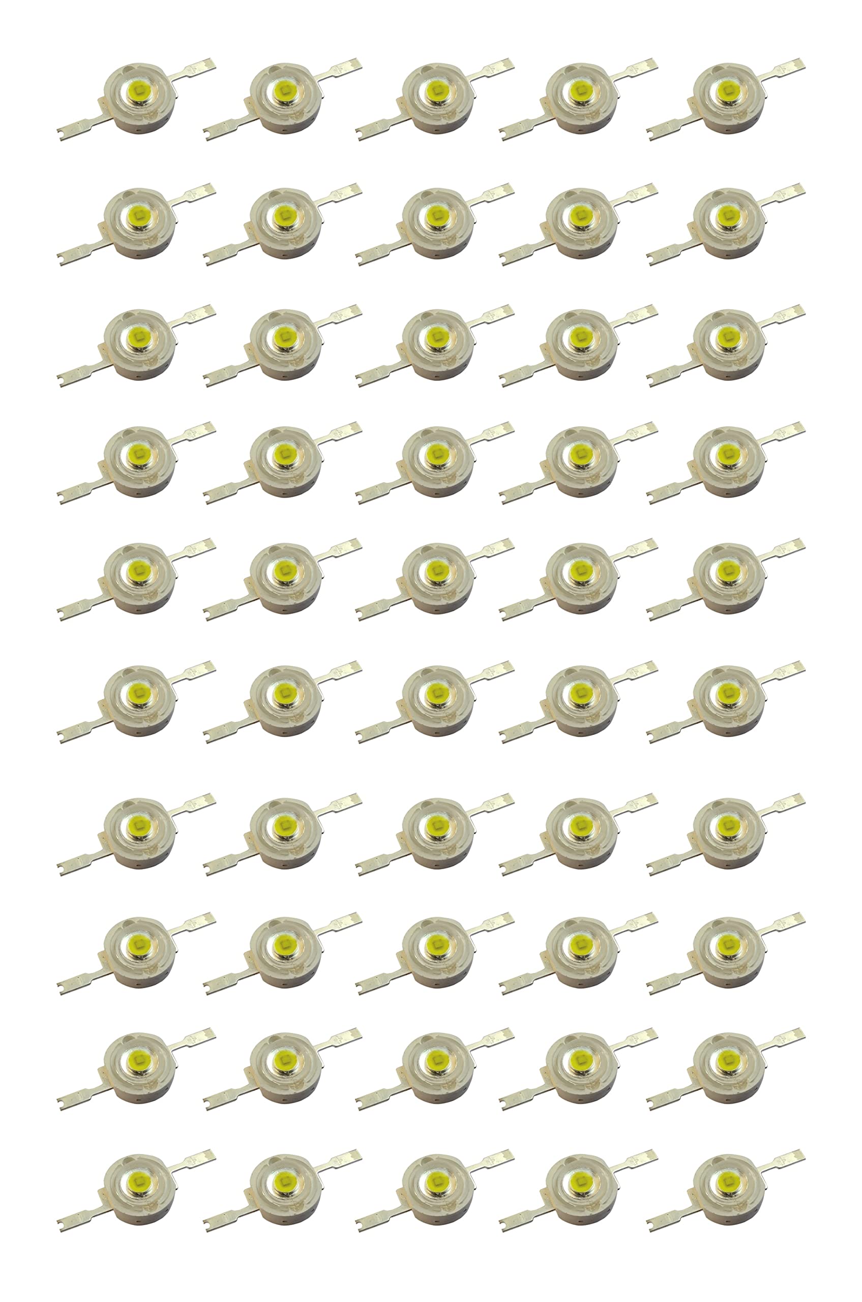Wizzo 50 Pieces (Long Lead) 3W Super Bright White SMD LED Diode Chip Light Bulb Lamp for Science Projects DIY Hobby Kit Torch, Flashlights, Cool White 6000K-6500K-image-41