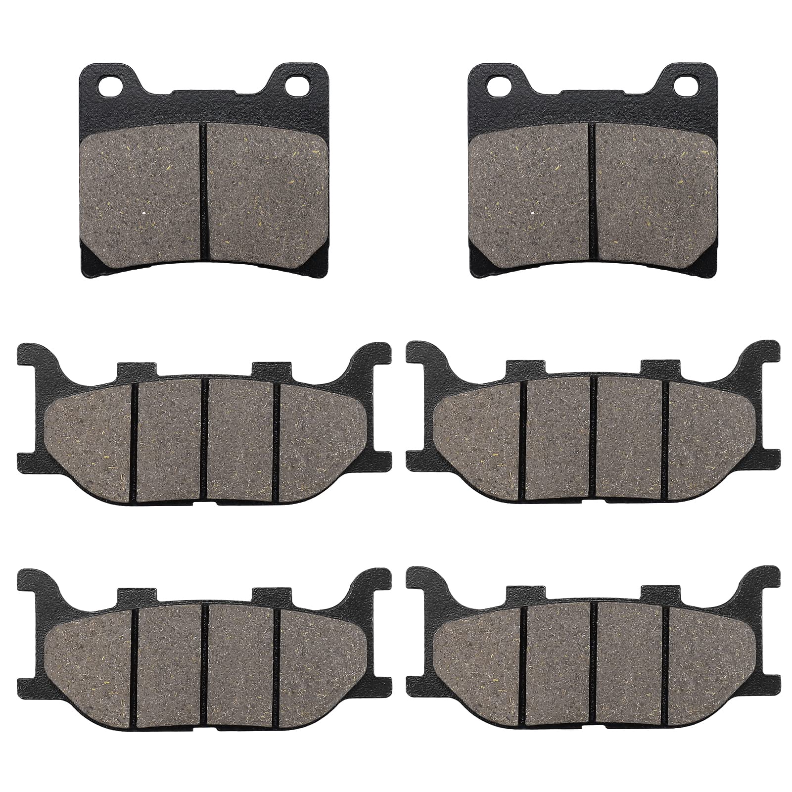 Brake Pads Front and Rear for Yamaha XVS1100 V-star Custom Midnight 2007-2008 XVS1100 V-star Custom/Classic/Silverado 1999-2009 XVS1100 Drag Star/Dragstar Classic 1999-2006