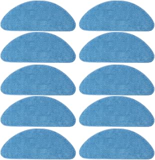 10 Pack Mop Cloth Replacement Parts for Tikom G8000 / G8000 Pro HONITURE G20 Robot Vacuum Microfiber Reusable Mop Pad