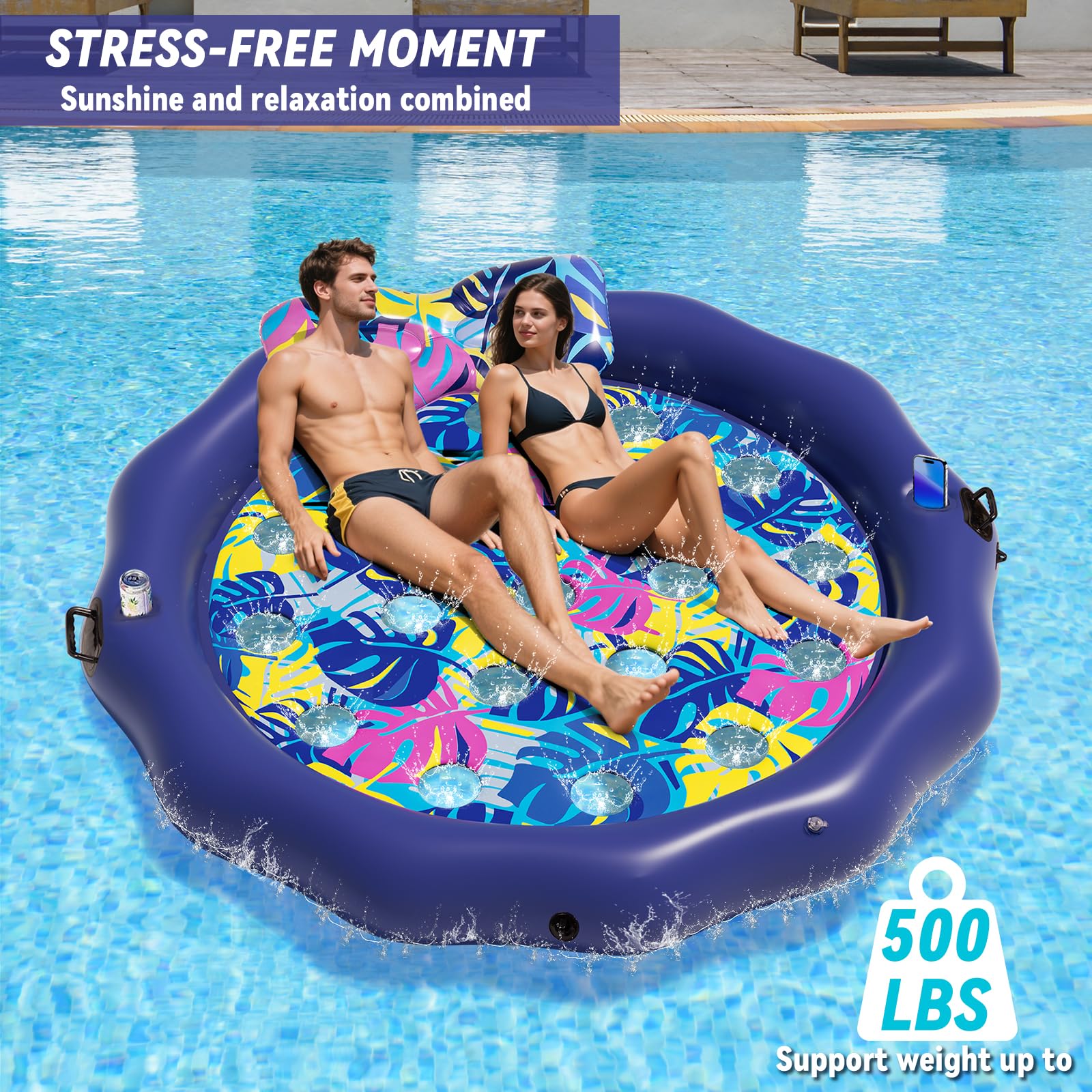 Axolotl Inflate | Set of 2 | 24 inch | Laying Down Style Inflatable Pool Toys Birthday Party Decorations