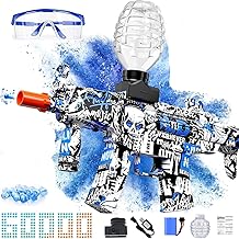 Electric Gel Ball Blaster, High Speed Automatic Splatter Ball Blaster with 60000+bullet and Goggles, Rechargeable Splatter Ball Toys for Outdoor Activities Shooting Game Party Favors，water bullet.