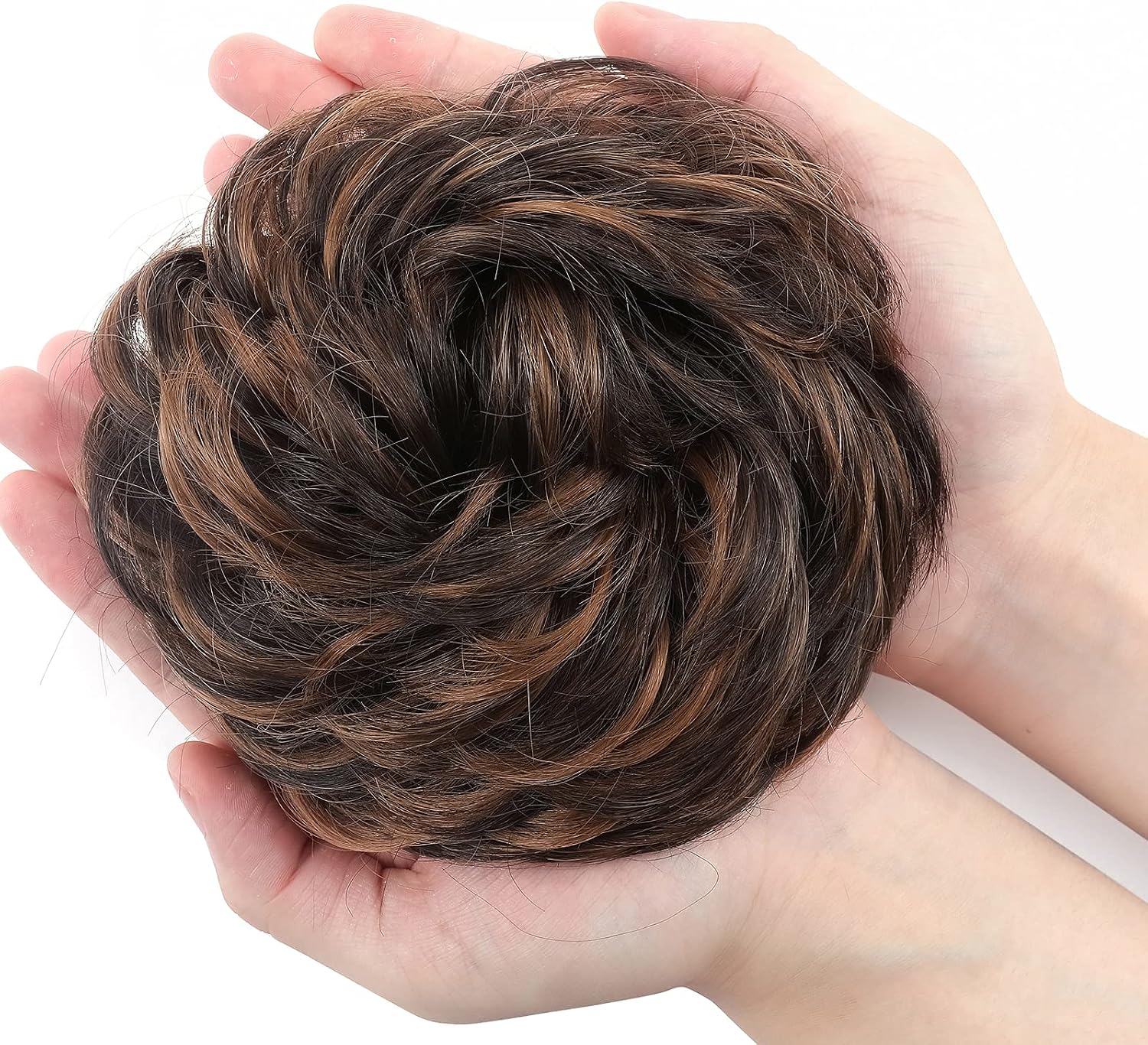 Silk-co Synthetic Hair Bun Extensions Hairpiece 45g Thick Messy Hair Scrunchies for Women Updo ponytail Extensions - Image 5