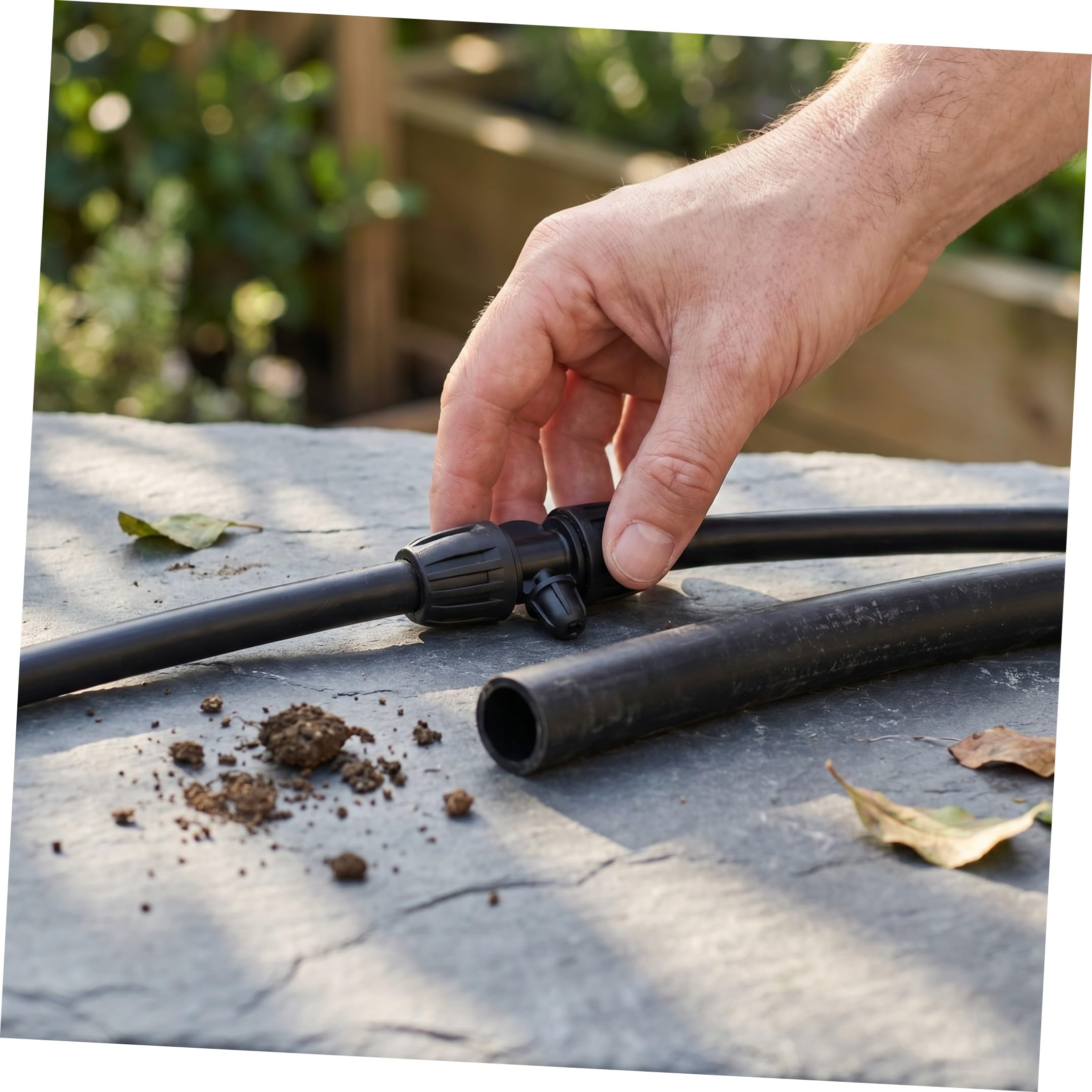 30 Pezzi Raccordi per Irrigazione Agricola Pe Dadi Autobloccanti Antiscivolo, Attacco a Tre Vie 1/2" a 1/4" in Pp, Facile Installazione per Giardino e Serra,