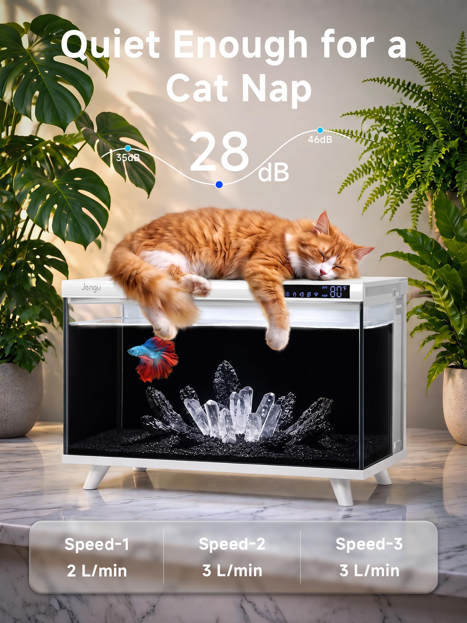 Smart Fish Tank - App Controlled Betta Aquarium -7