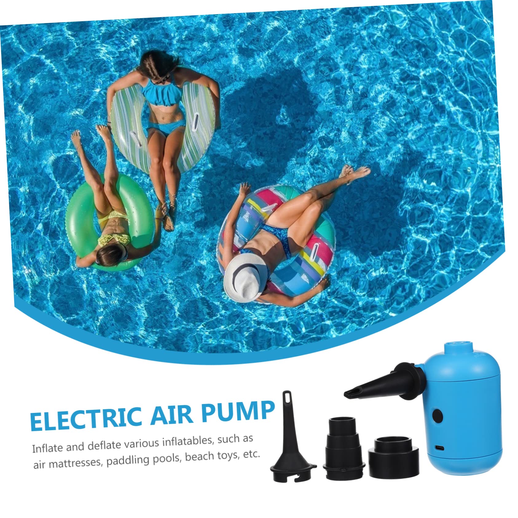 2 Pz USB Pompa Elettrica Pompa Di Gonfiaggio Elettrica Multi- Di Aria Di Aria Per Gonfiabili Di Gonfiaggio a Di io Di Calcio Bordo Di