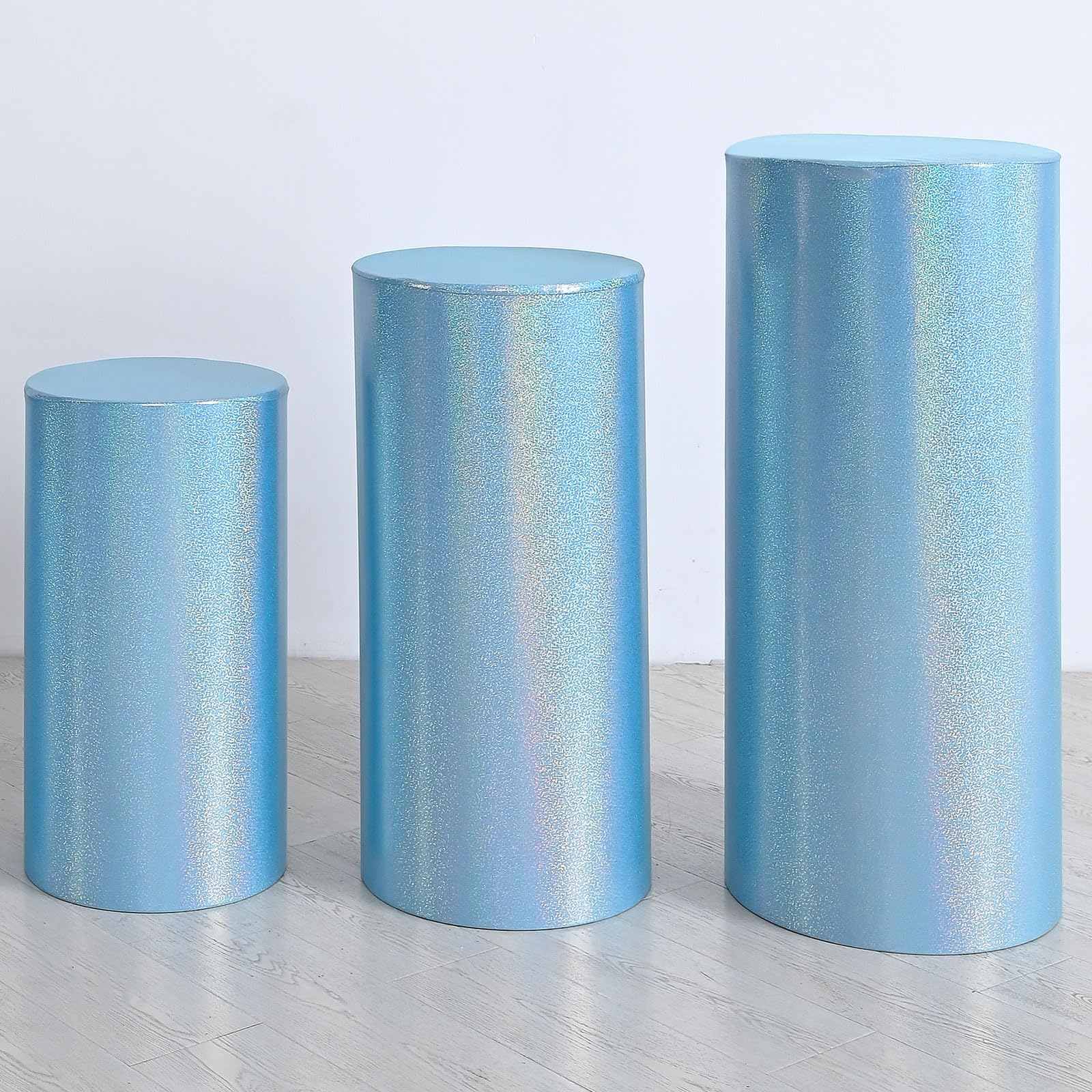 uxcell Zylinder-Spandex-Ständerabdeckungen, laserreflektierender Stoff