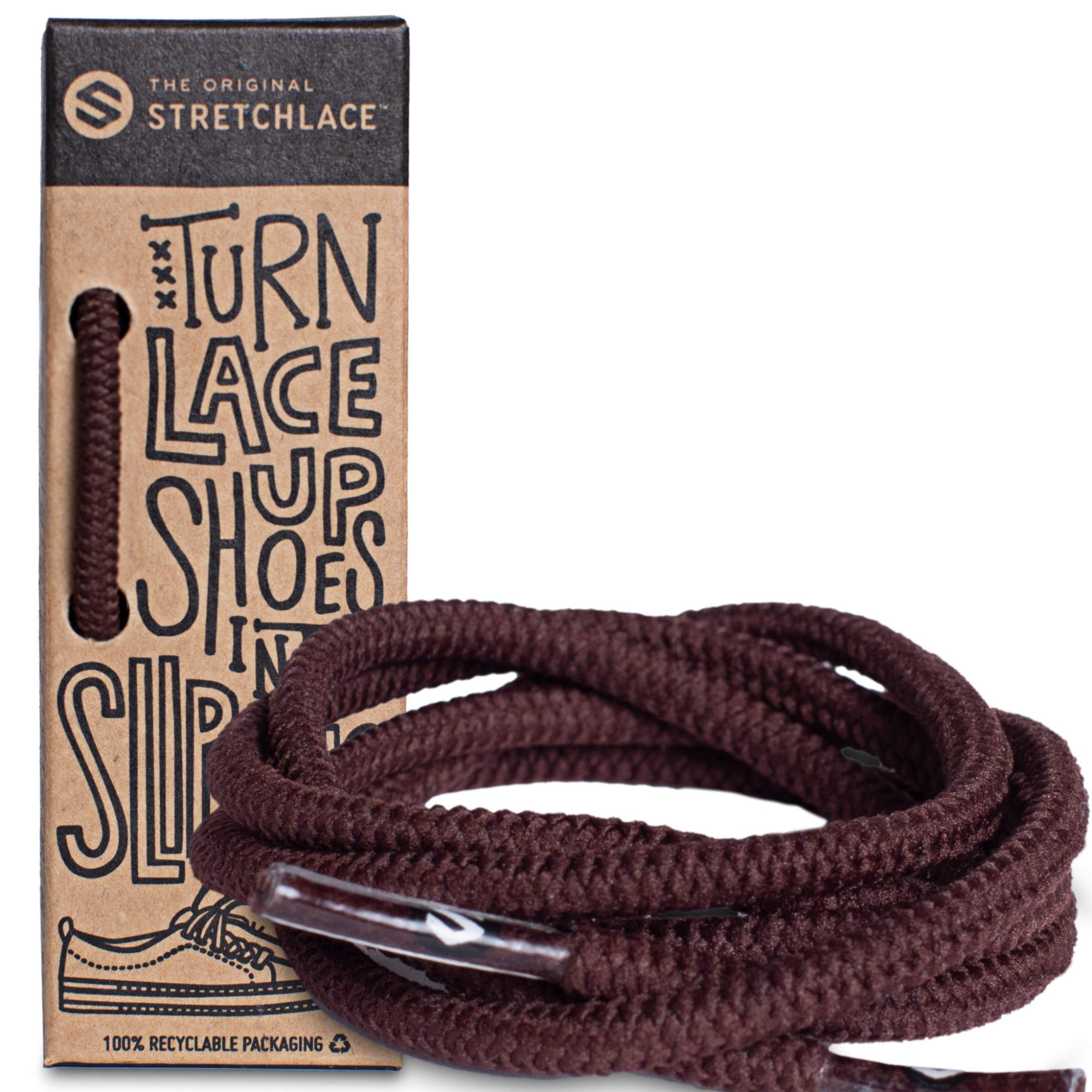 THE ORIGINAL STRETCHLACE| Elastic Shoe Laces | As Seen on Shark Tank | Round Stretch Shoelaces