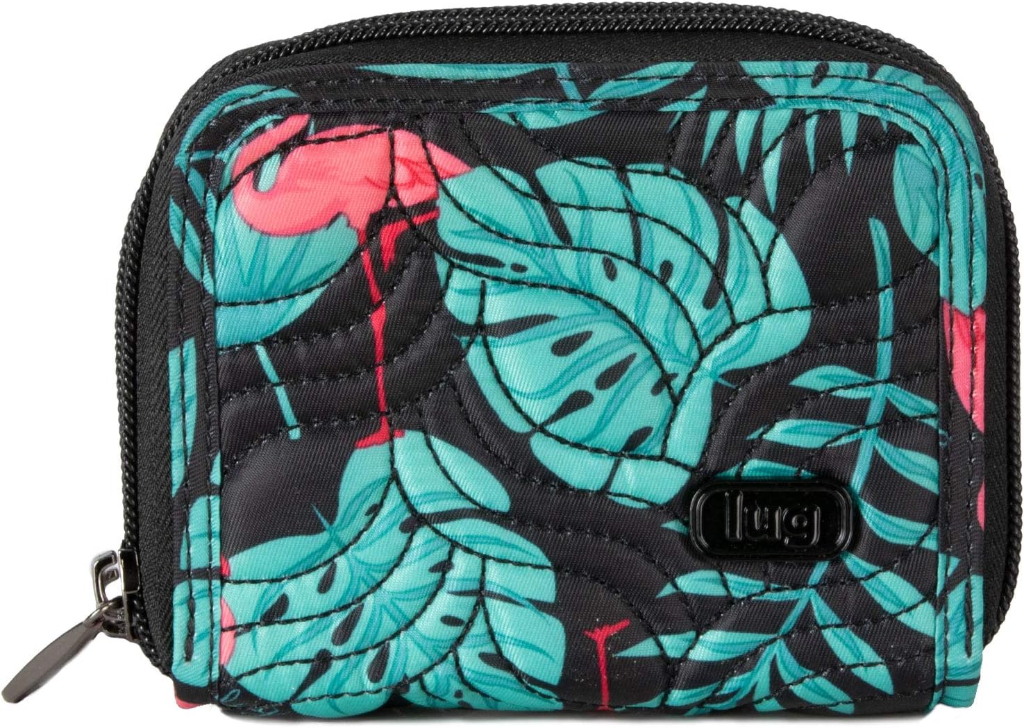 Lug Women's Splits 2 Compact Wallet One Size Flamingo Black