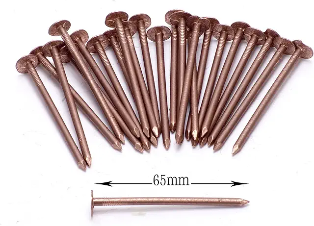 Copper Nails Tree Stump Killer - 10 Large 65mm Pure Copper Nails
