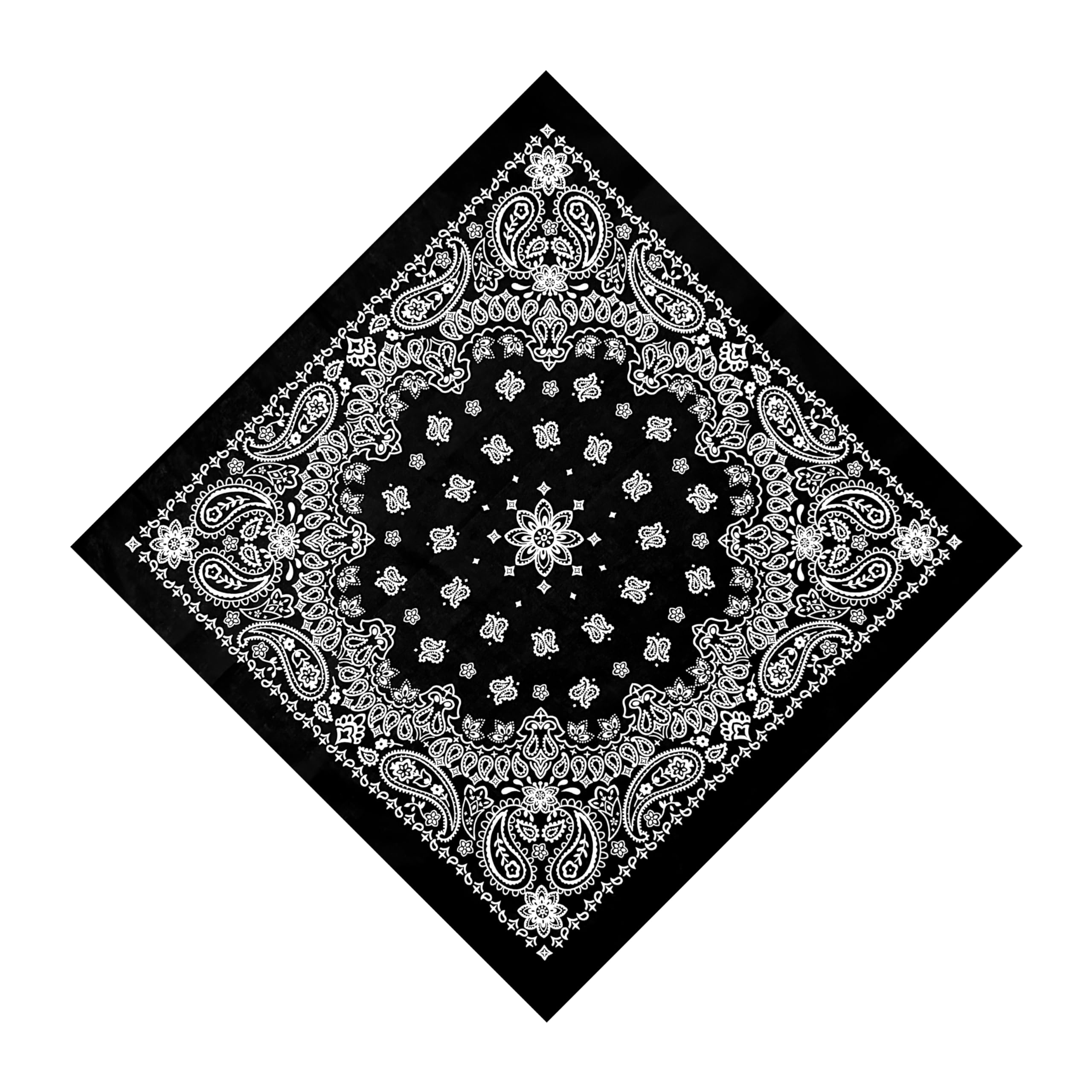 HankieWorldUnisex Bandanas Single Pack Super Soft Cotton 22 inch Cowboy Large Handkerchief with Nice Package