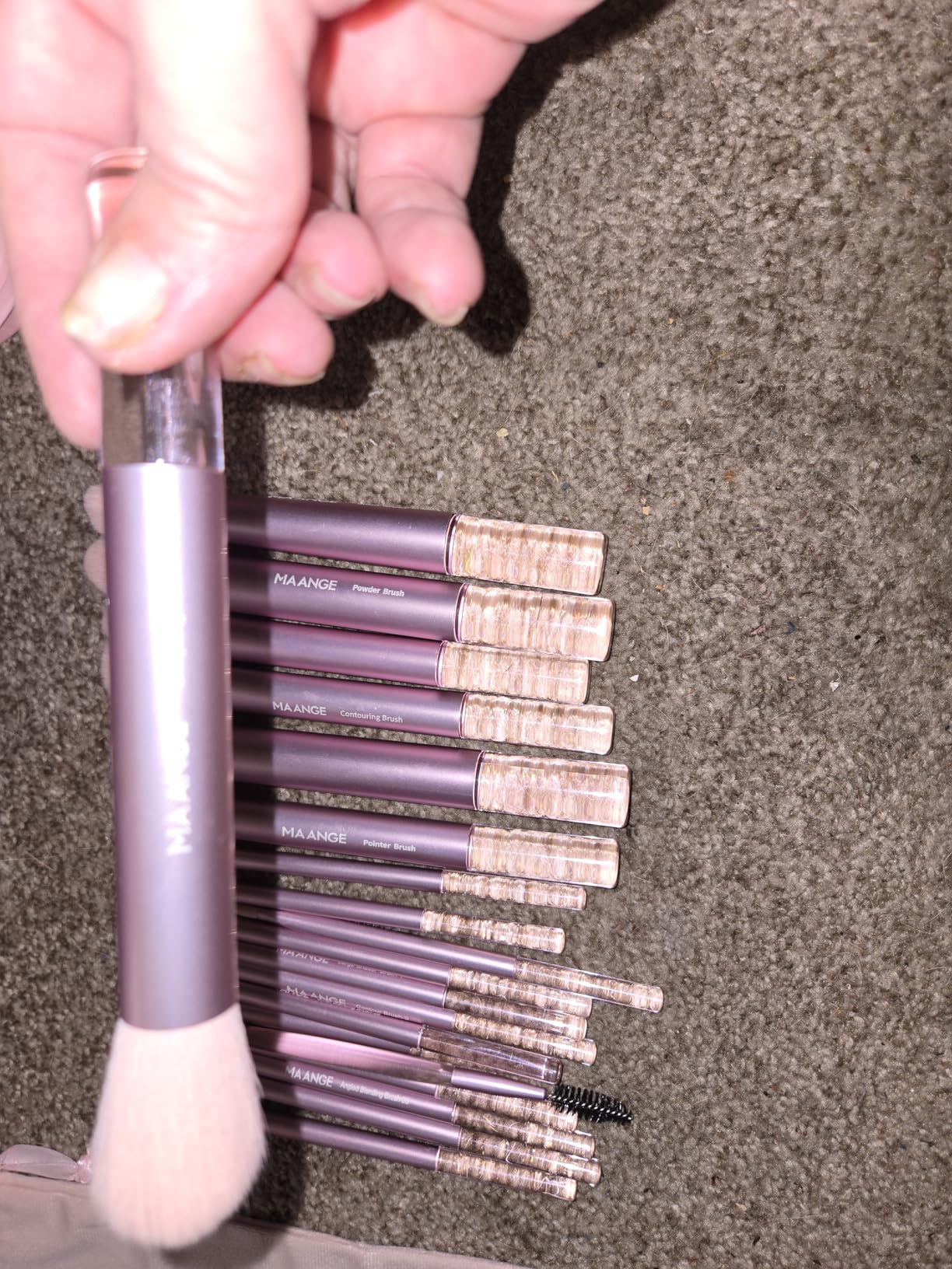 MAANGE Makeup Brushes 30 Pcs Makeup Kit, Multi-functional Makeup Tool Set with 20 Pcs Makeup Brush Foundation Brush Make up Brushes Set with Bag,Black