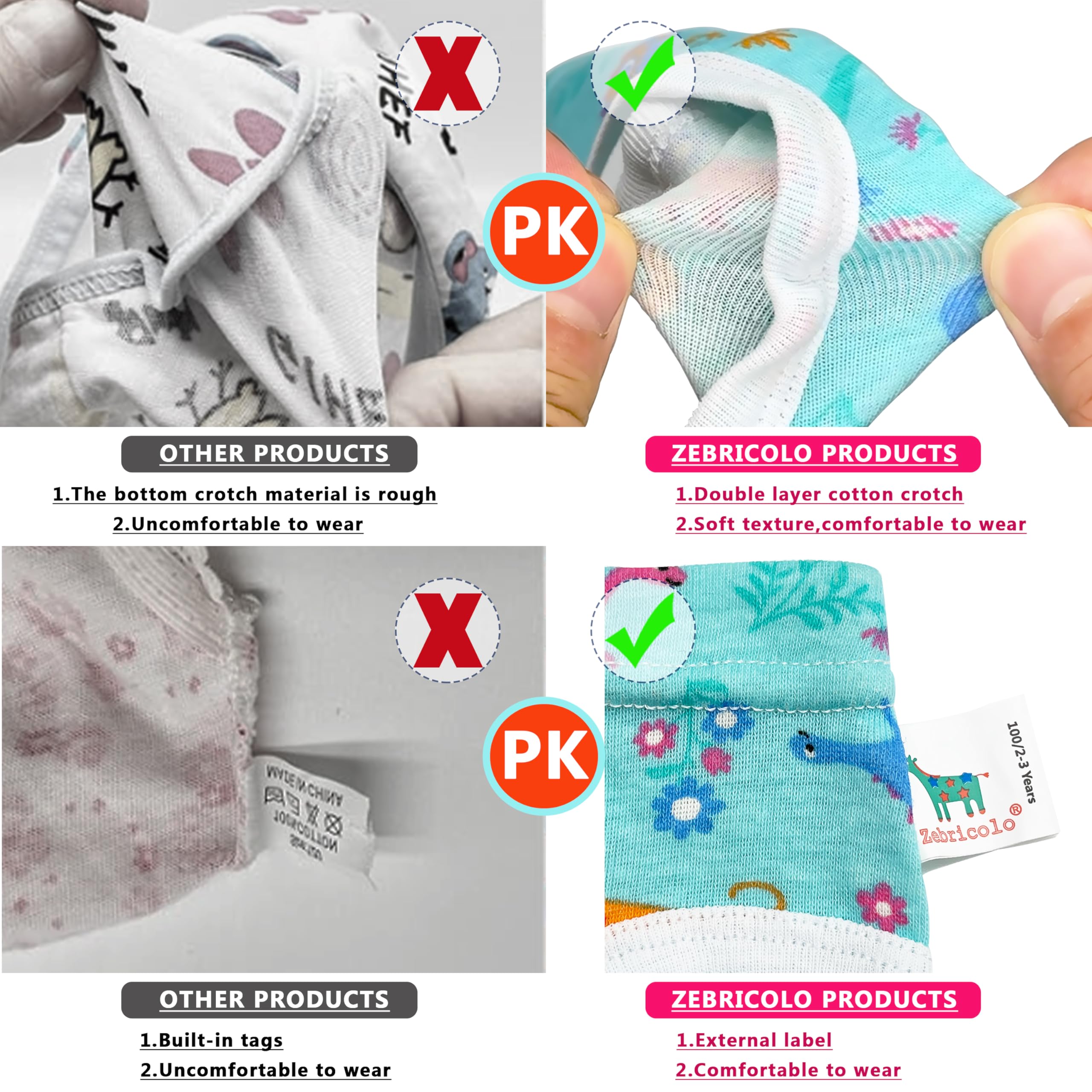 Majtki dziewczęce, 6 sztuk, pluszowa dziewczynka, wiek 2-7 lat, majtki dla dziewczynki, miły wzór karykatury, kalesony dla dziewczynki, delikatne, majtki dla dziewczynki, 98, -145 cm, wysokość