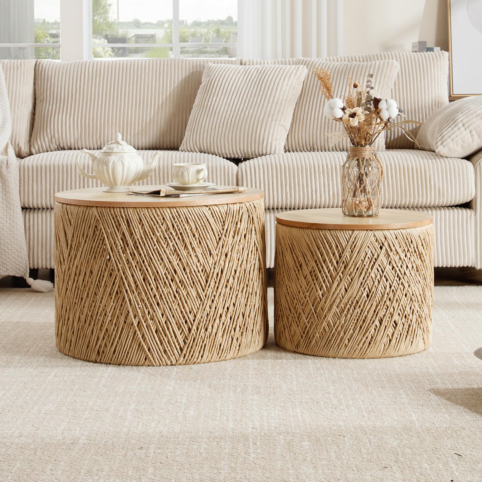 Nesting Coffee Table Set of 2