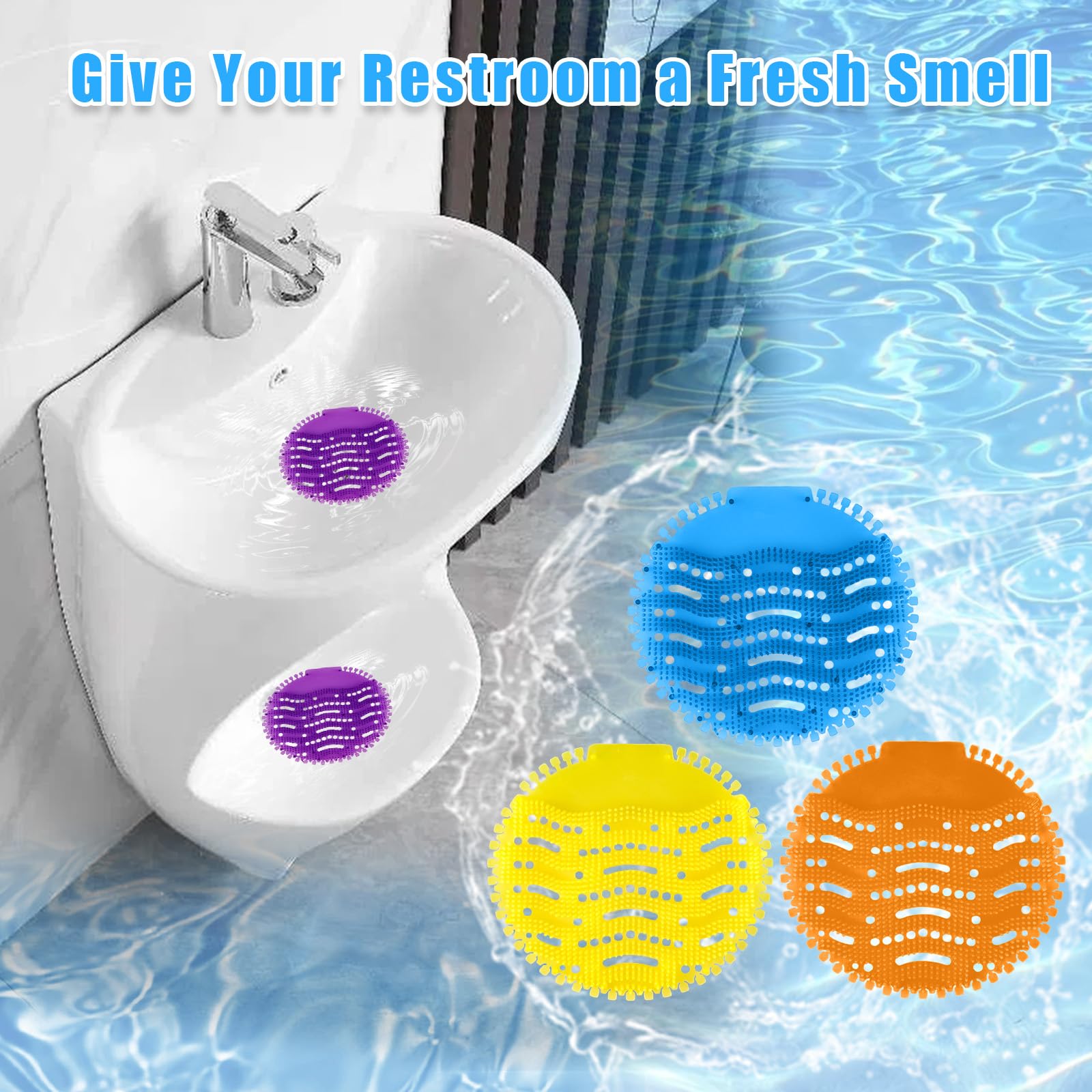 DesignBox 12er-Pack Urinal-Spritzschutz & Duftspender – Für Toiletten, Restaurants & Büros | Langanhaltend Frisch
