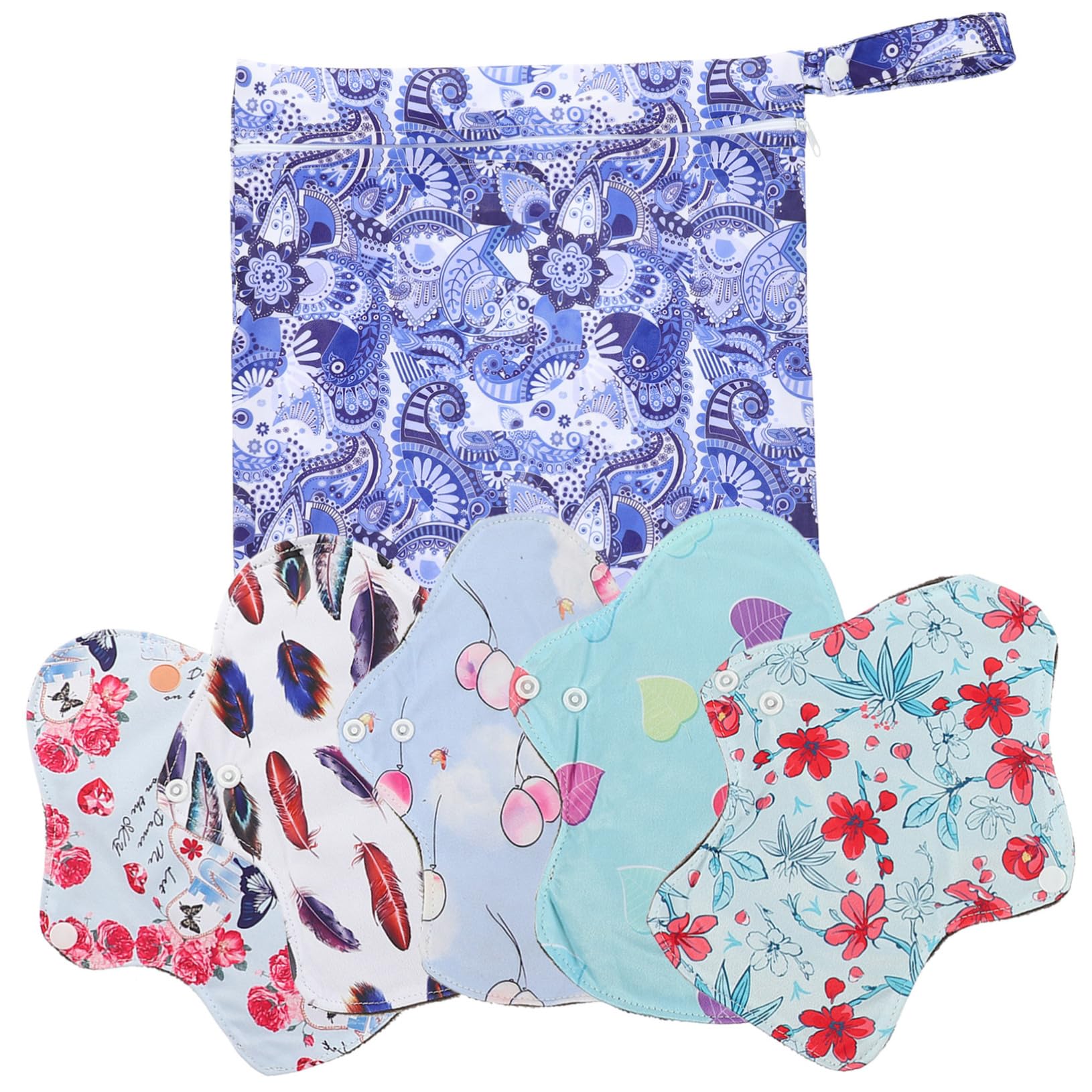 FRCOLOR 2 Sätze Waschbare Tante-Handtuchauflage Stillen Menstruationsbinden für den Haushalt menstruations pad menstruationspad bequeme Periodeneinlagen wiederverwendbare Slipeinlagen