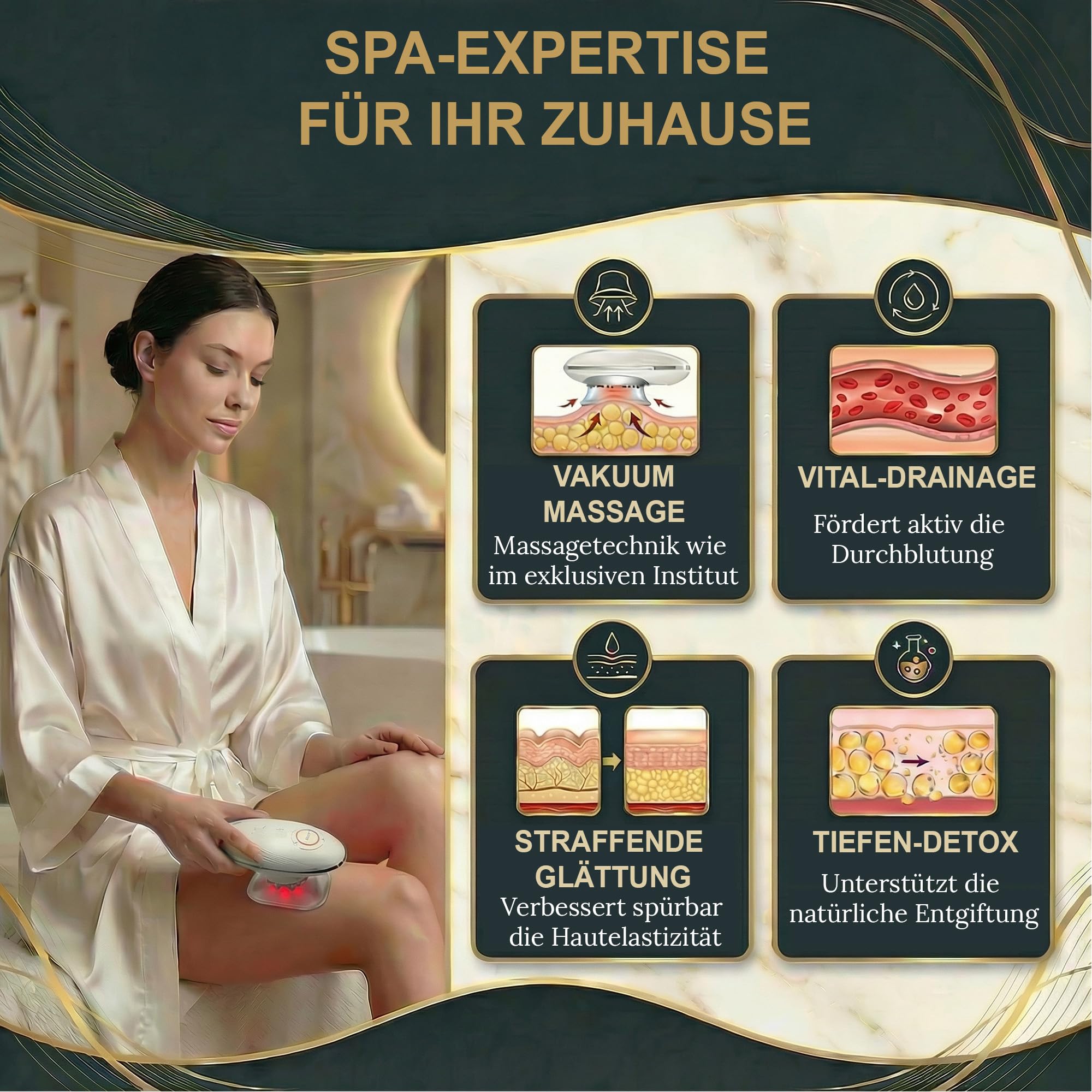 Elektrischer 3-in-1 Sculpting Massager - Körper & Gesicht