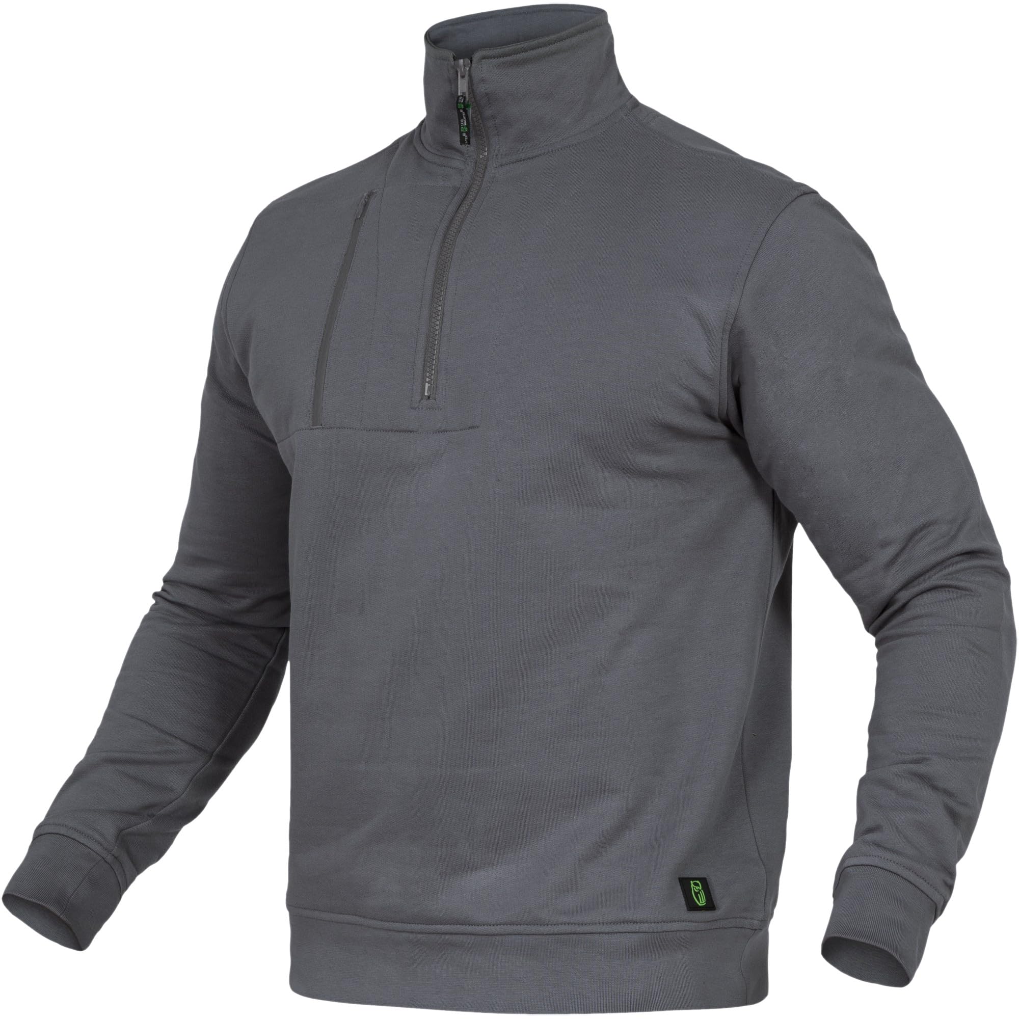 Leibwächter Arbeits Troyer Herren Arbeitspullover mit Reißverschluss - Troyer aus Baumwolle/Polyester - 290g/m² - Antibakteriell - Trocknergeeignet - Half Zip Pullover mit Stehkragen