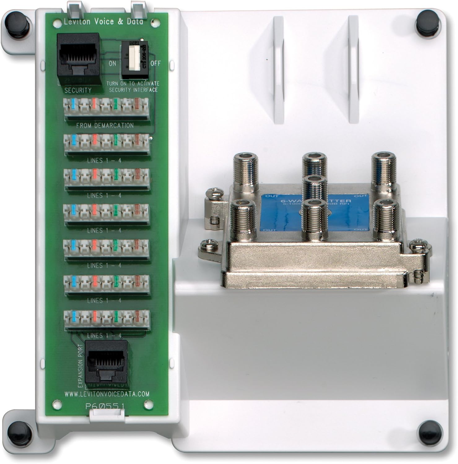 Leviton Basic Home Networking Plus (BNP) Panel, 47606-BNP