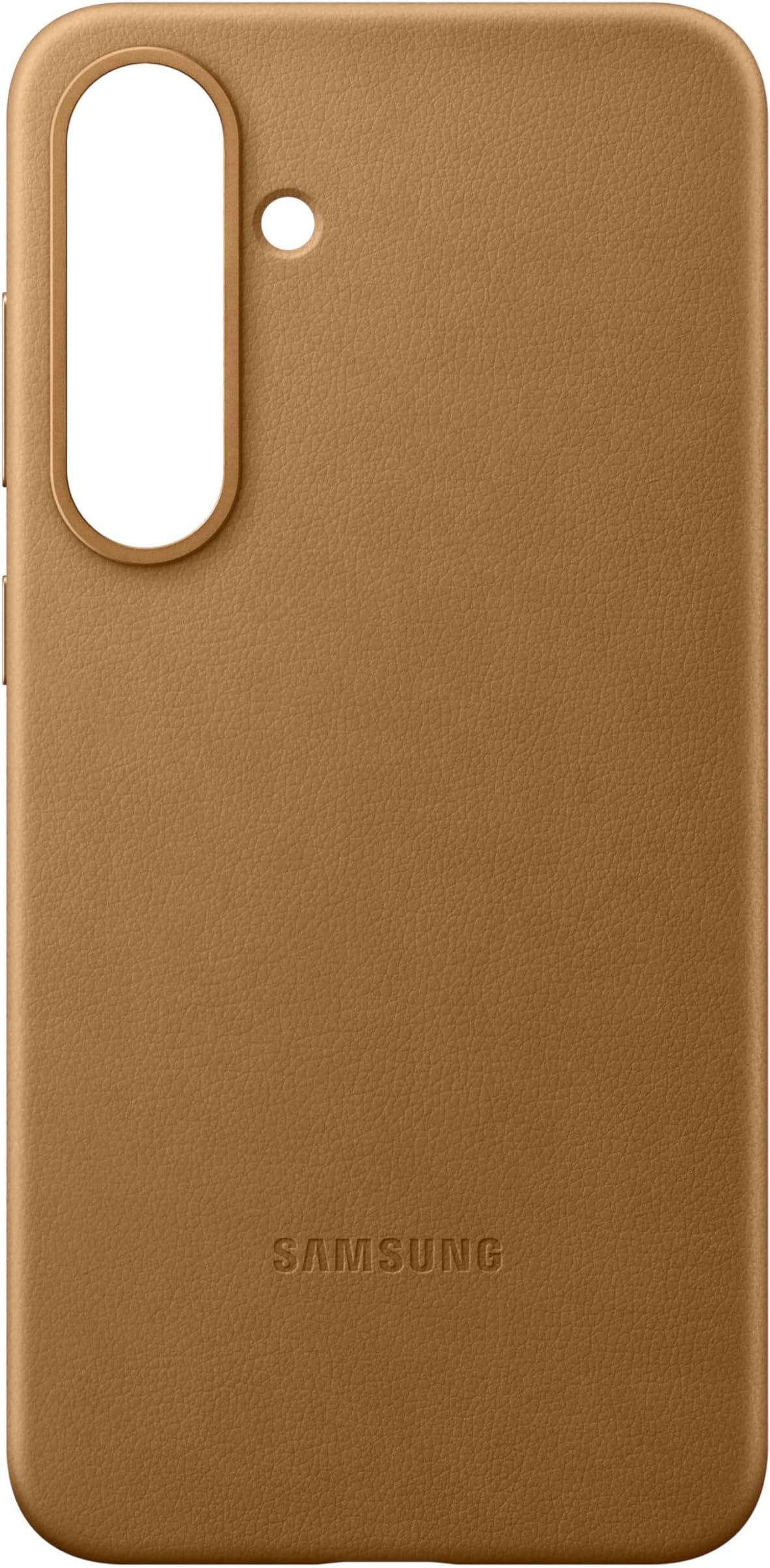 SAMSUNG Galaxy S25 Kindsuit Phone Case, Protective Cover, Stylish Design, Durable, Soft Inner Lining, US Version, EF-VS931PFEGUS, Camel Gold