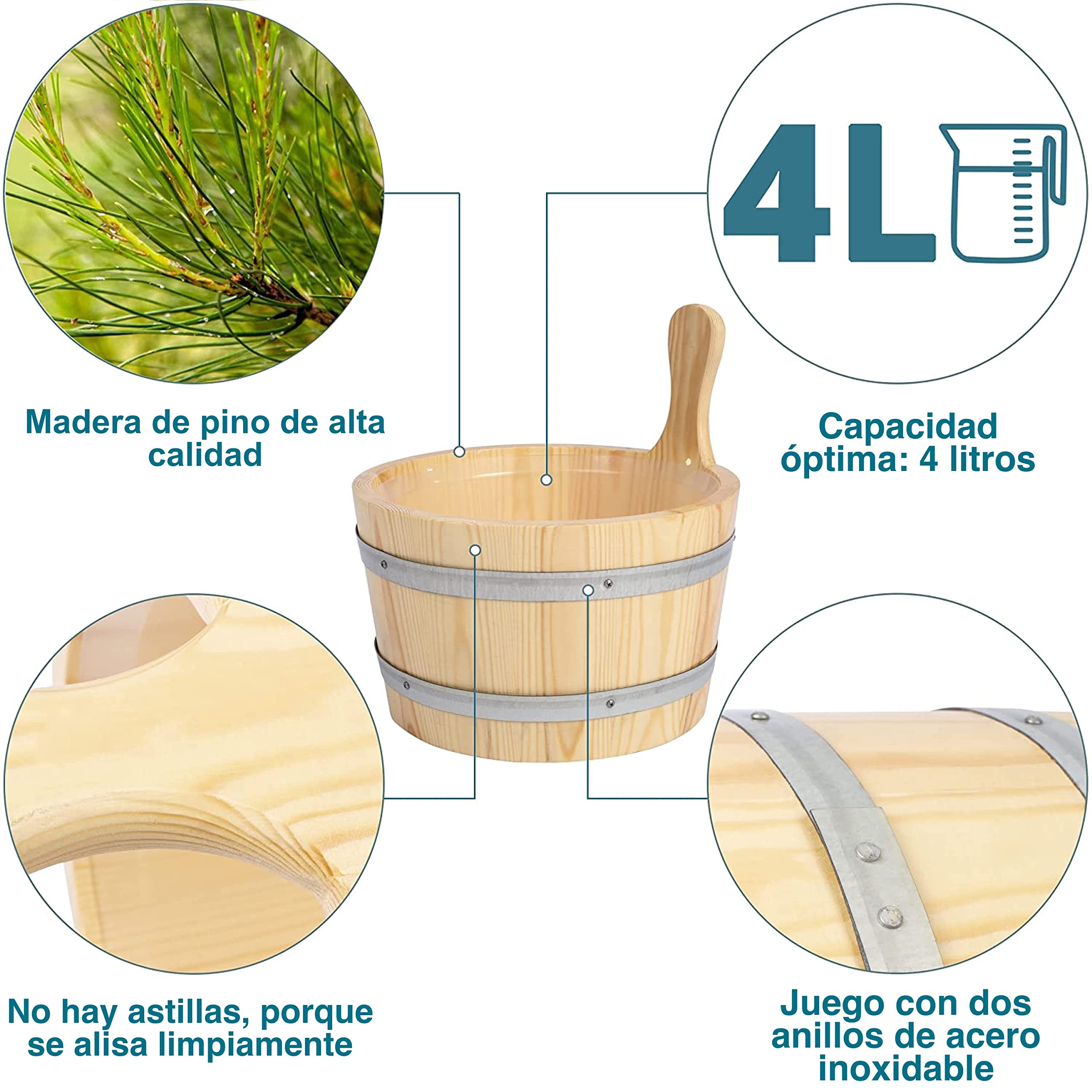 Sauna Bucket, Cubo Sauna