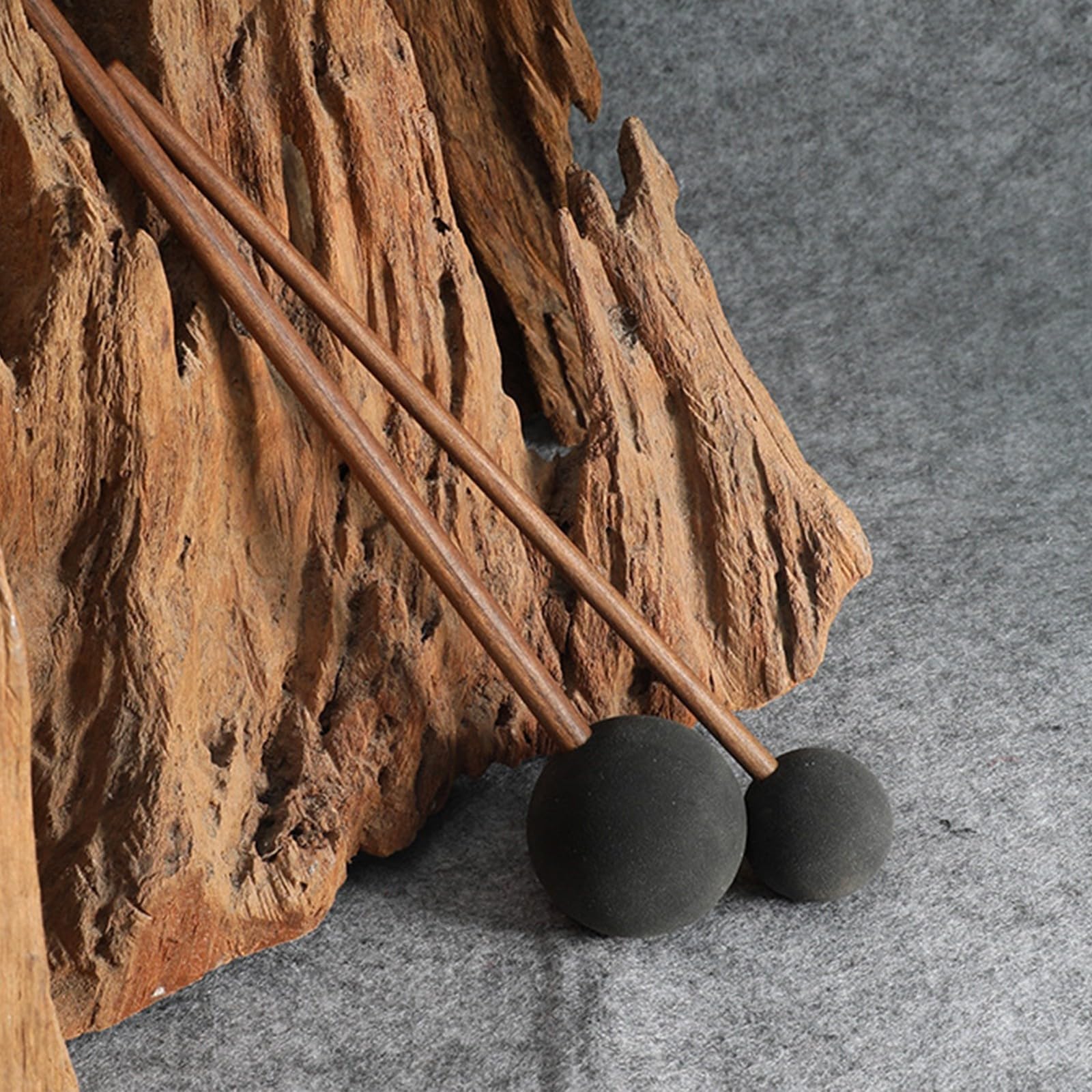 QIEIEI Round Head Friction Gongs Mallets Whale Sounds Gongs Resonant Mallets Sound Healing Silicone Gongs Mallets for Large Gon