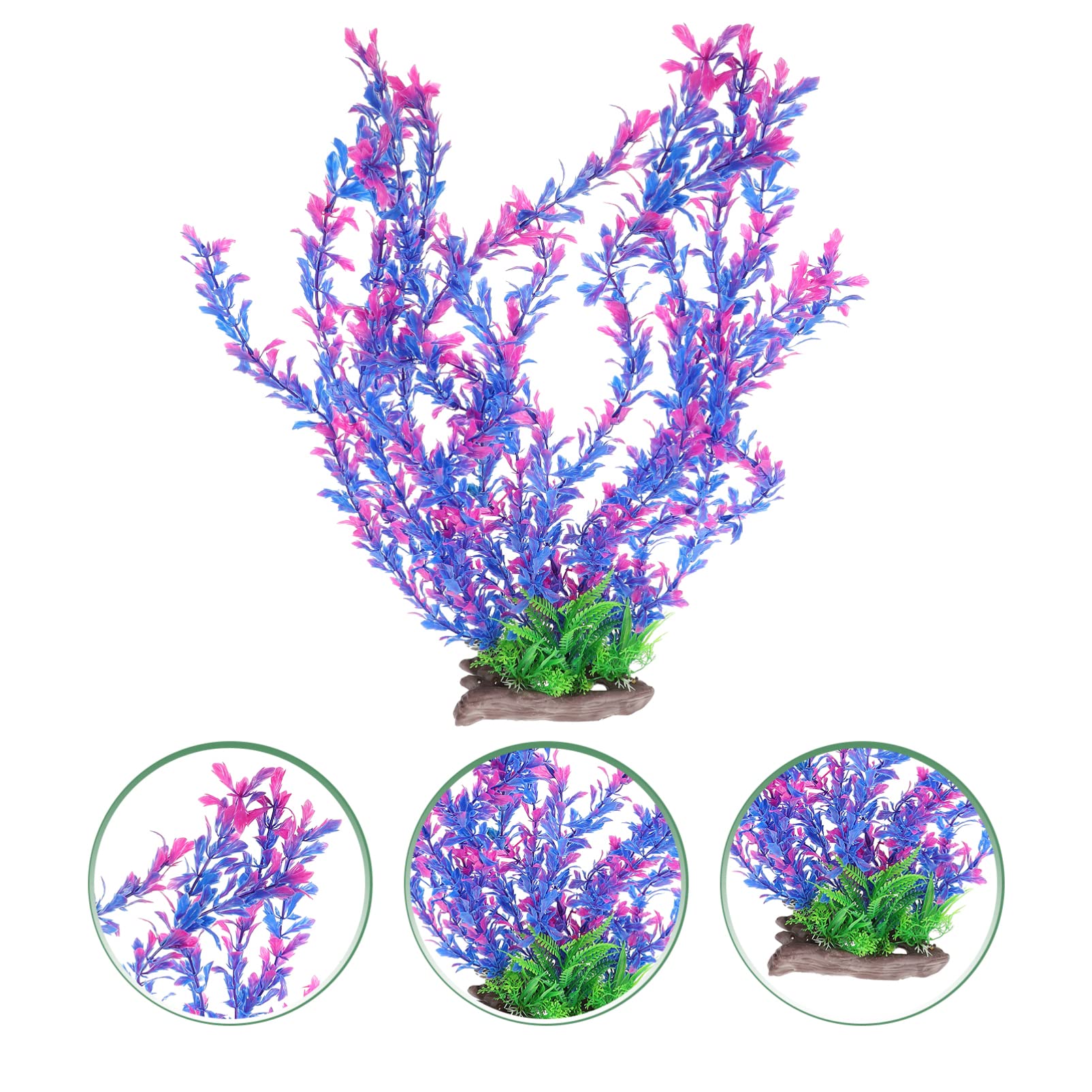POPETPOP Aquarium Water Plastic Plant Fish Tank Decor for Fish Aquatic Artificial Plant Plant Set