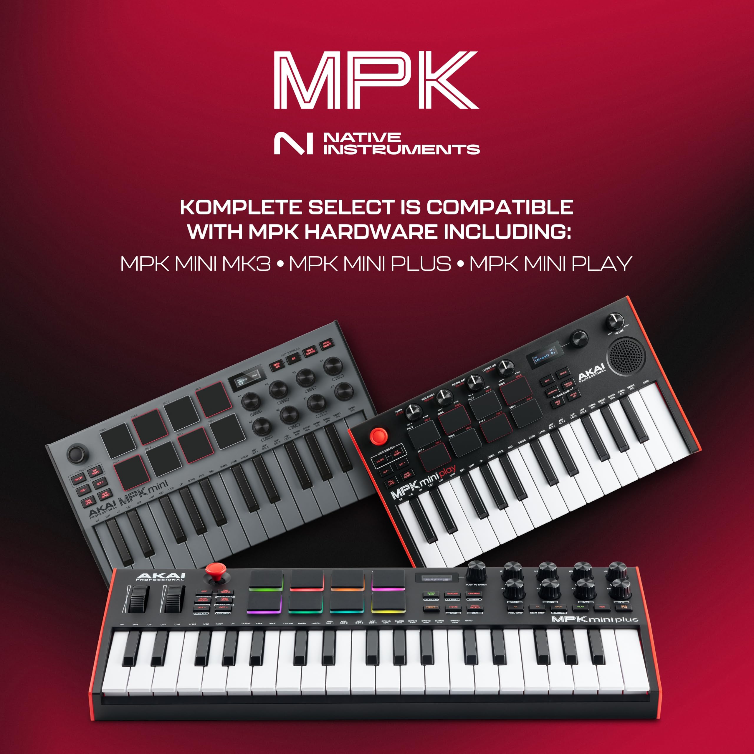 AKAI MPK Mini MK3 25鍵 有線のみ Akai Professional MPK Mini MK3 25 Key USB MIDI Keyboard Controller